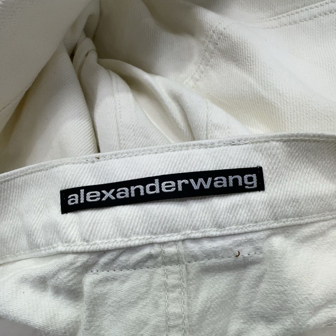 Alexander Wang Alexander Wang White Wide Leg Jeans Size 27 Size 27" / US 4 / IT 40 - 3 Thumbnail