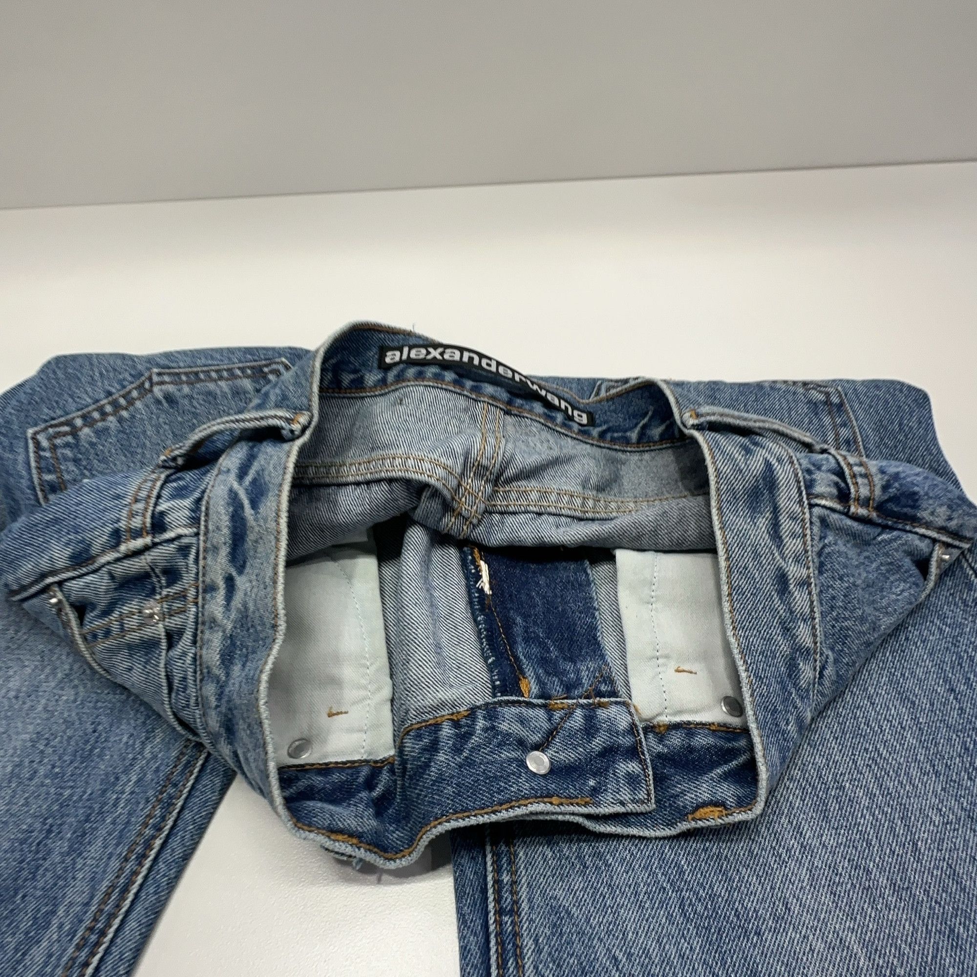Alexander Wang Alexander Wang Logo Print Denim Jeans Size 28 Size US 28 / EU 44 - 6 Thumbnail