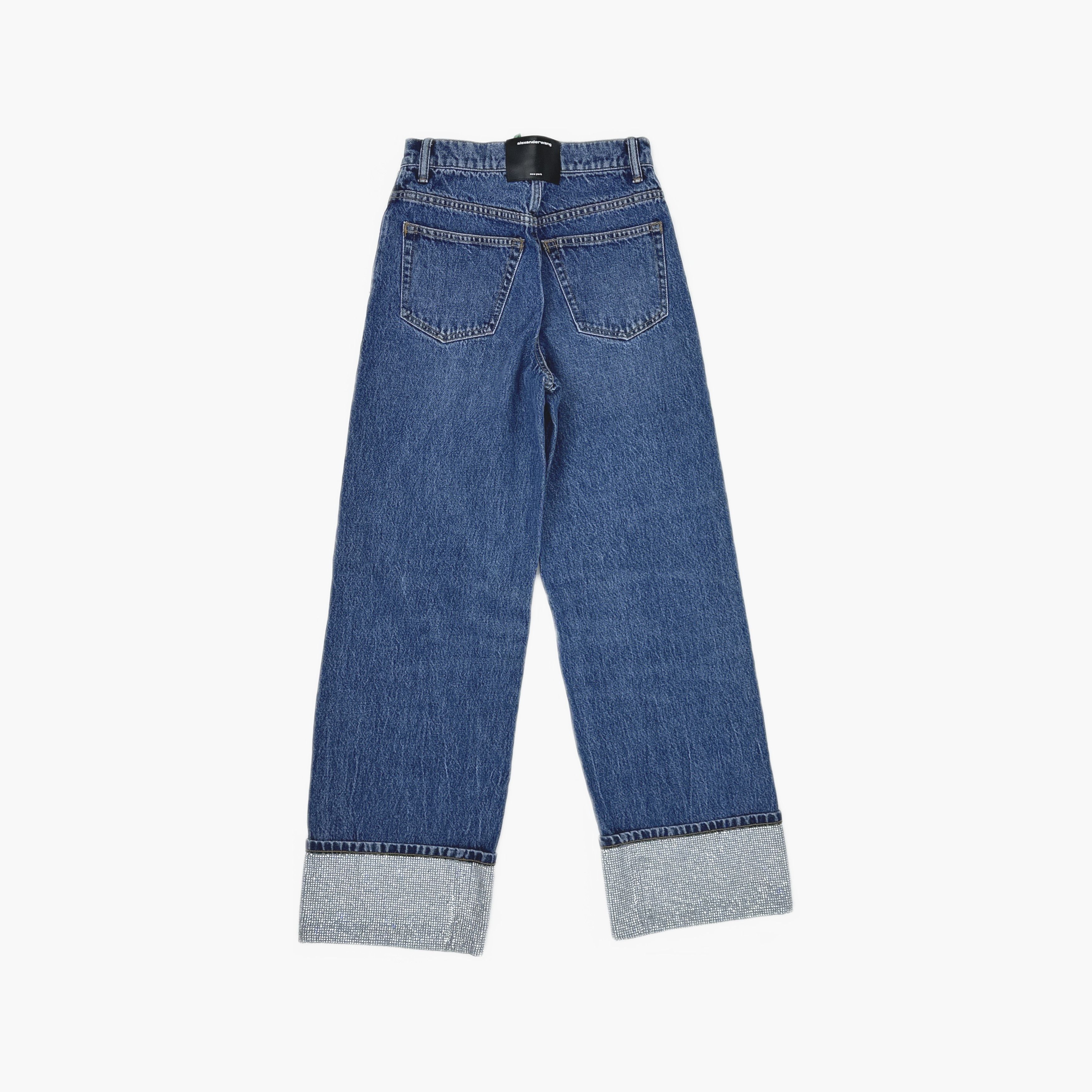 Alexander Wang Alexander Wang Crystal Cuff Jeans Size 24 Size 24" / US 00 / IT 34 - 2 Thumbnail