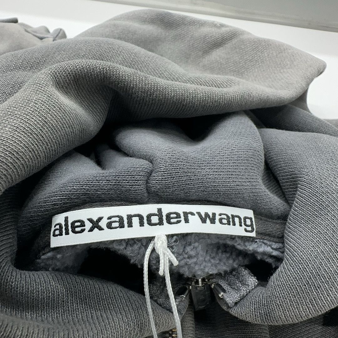 Alexander Wang Alexander Wang Washed Granite Zip Up Hoodie Size M Size US M / EU 48-50 / 2 - 4 Thumbnail