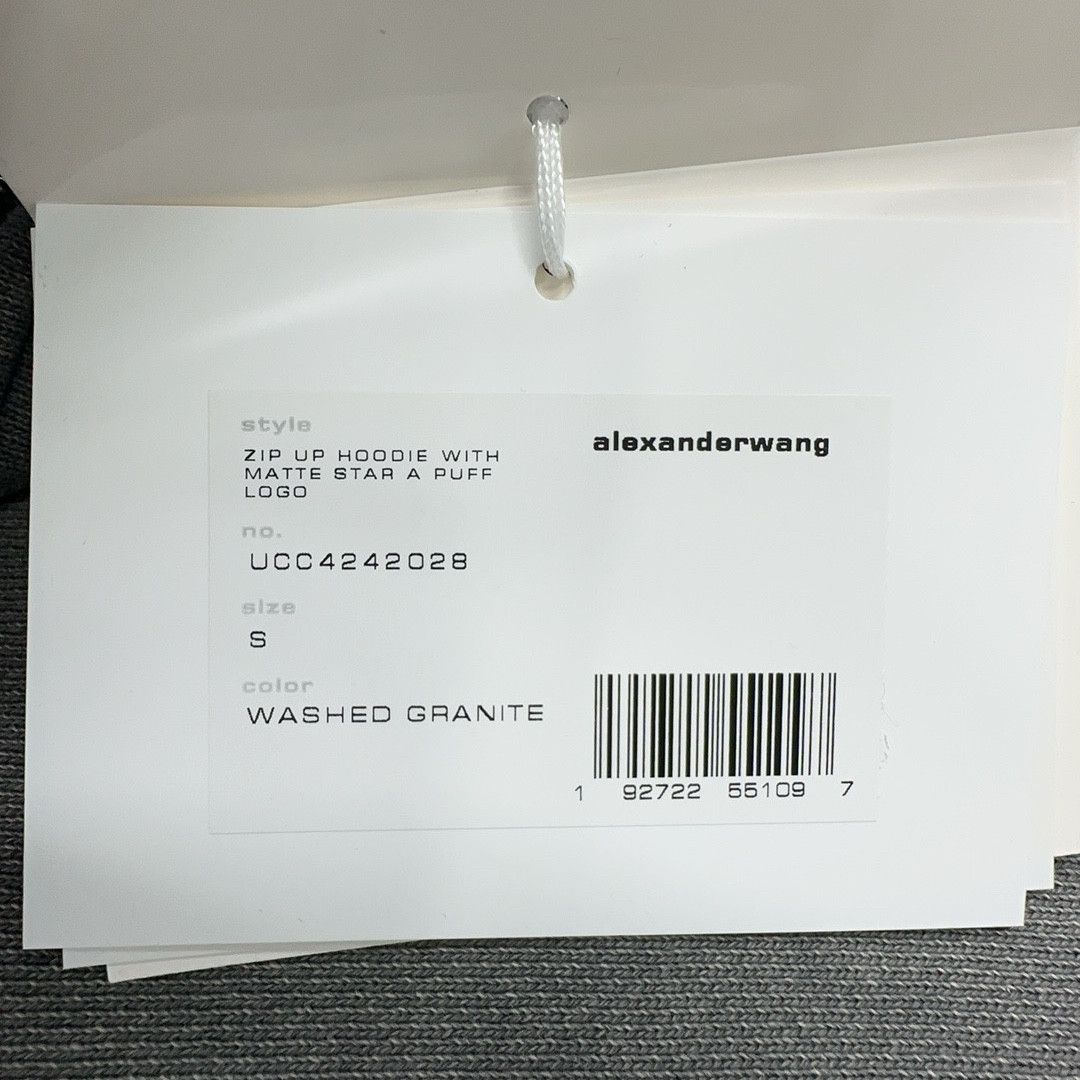Alexander Wang Alexander Wang Washed Granite Zip Up Hoodie Size S Size US S / EU 44-46 / 1 - 4 Thumbnail