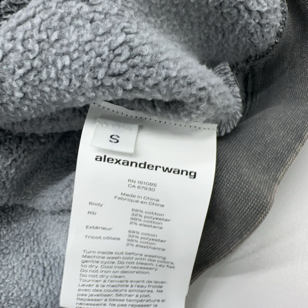 Alexander Wang Alexander Wang Washed Granite Zip Up Hoodie Size S Size US S / EU 44-46 / 1 - 5 Thumbnail