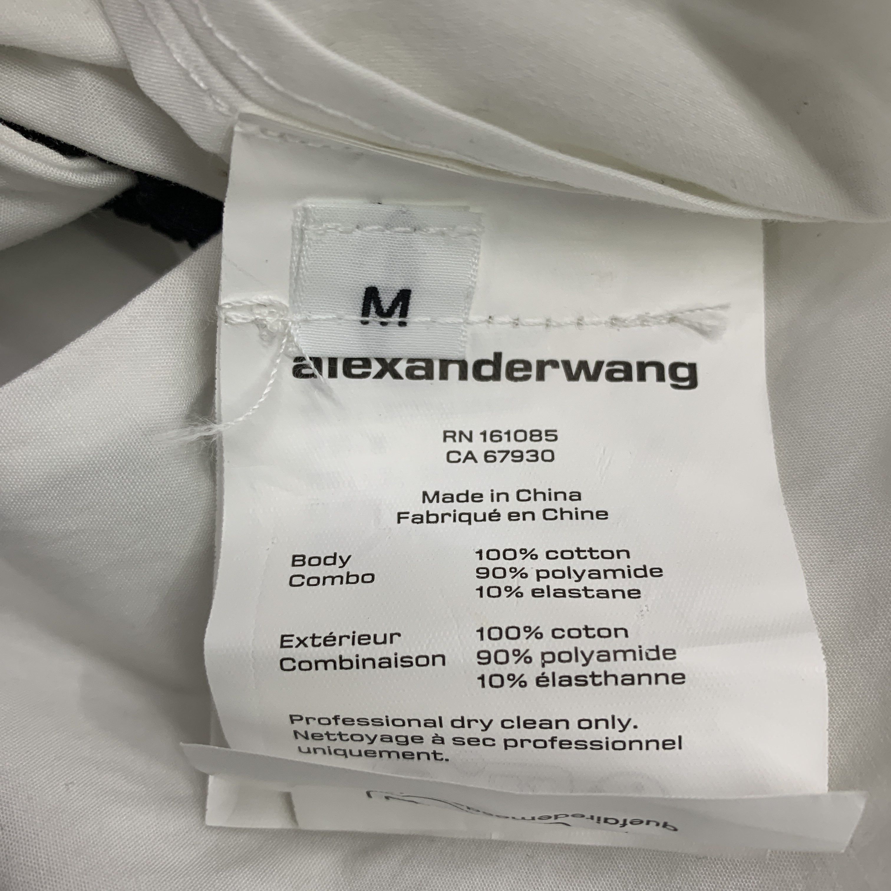 Alexander Wang Alexander Wang Cotton Combo Button Up Shirt Size M Size M / US 6-8 / IT 42-44 - 2 Thumbnail