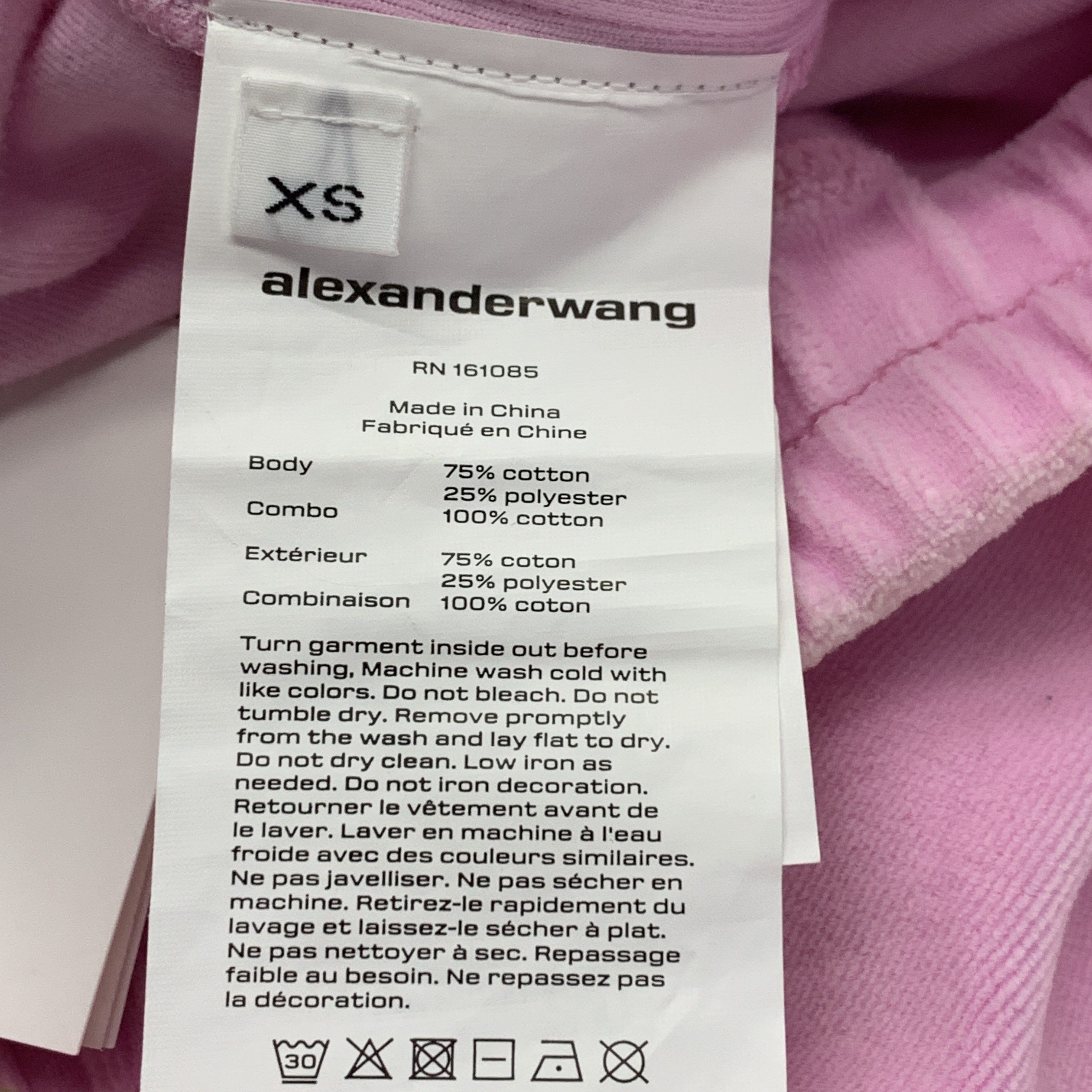 Alexander Wang Alexander Wang Velour Logo Sweatpants Size XS Size 26" / US 2 / IT 38 - 4 Thumbnail