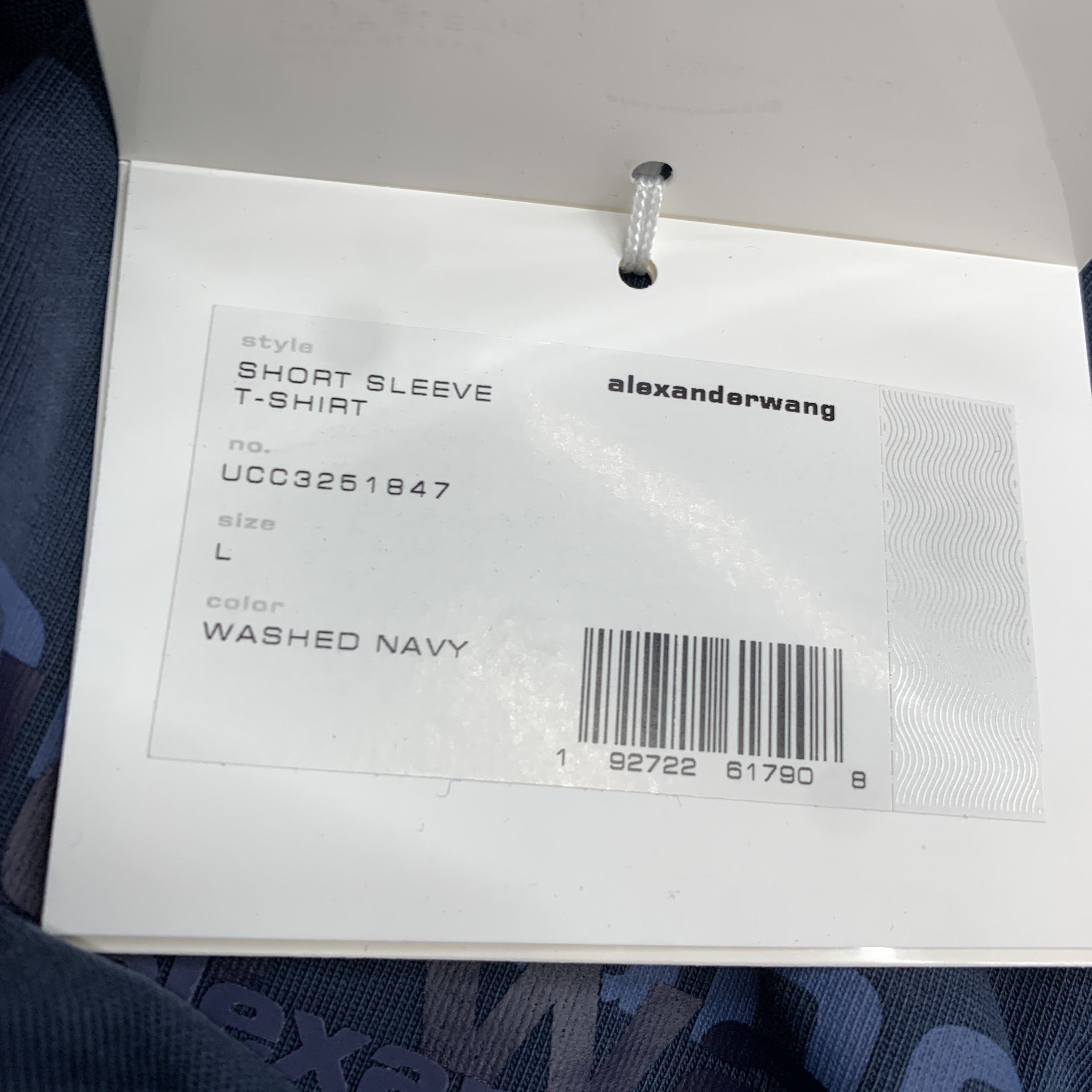 Alexander Wang Alexander Wang Logo T-Shirt Navy L Size US L / EU 52-54 / 3 - 4 Thumbnail