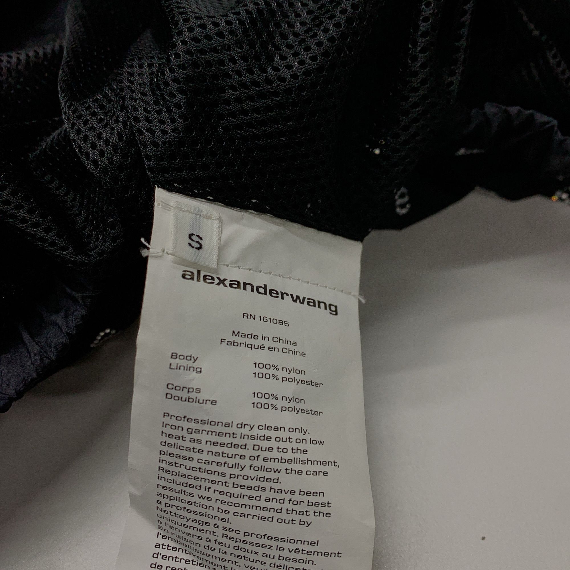 Alexander Wang Alexander Wang Crystal Logo Zip Jacket Size S Size S / US 4 / IT 40 - 4 Thumbnail