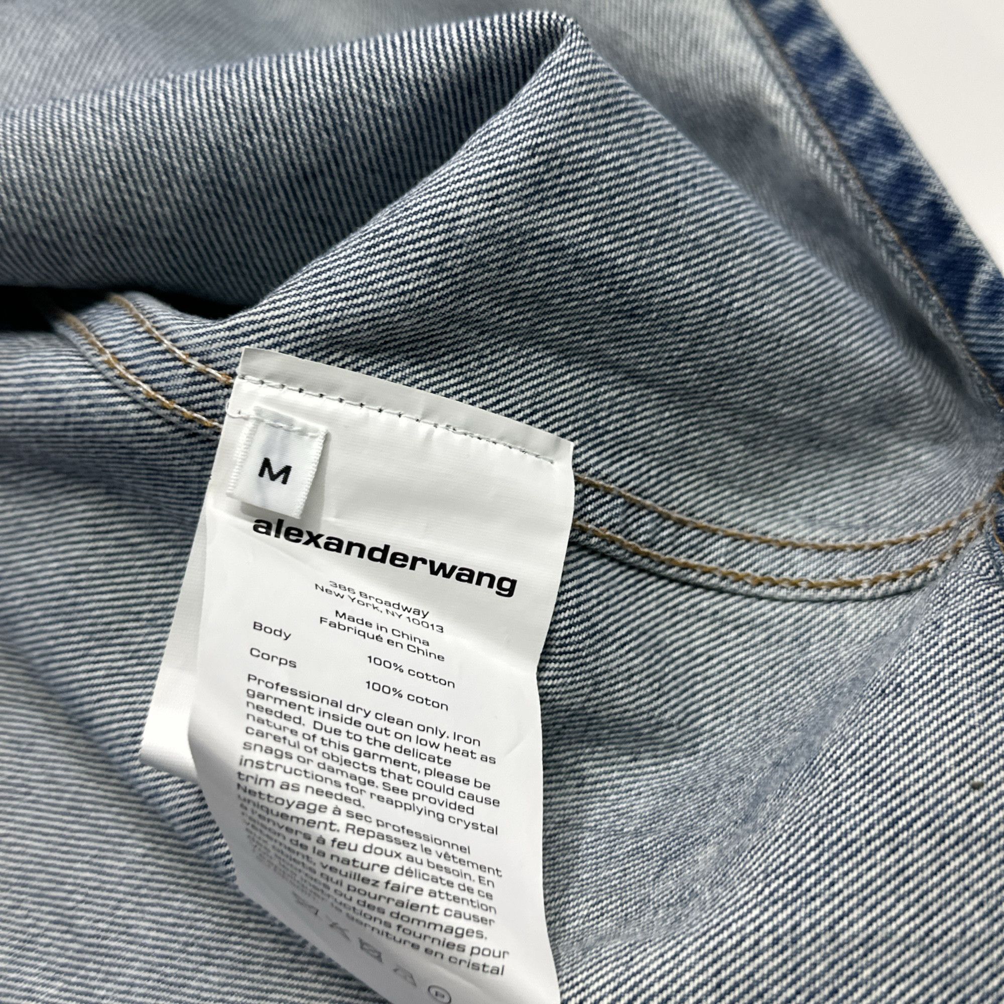 Alexander Wang Alexander Wang Crystal Striped Denim Shirt M Size M / US 6-8 / IT 42-44 - 4 Thumbnail