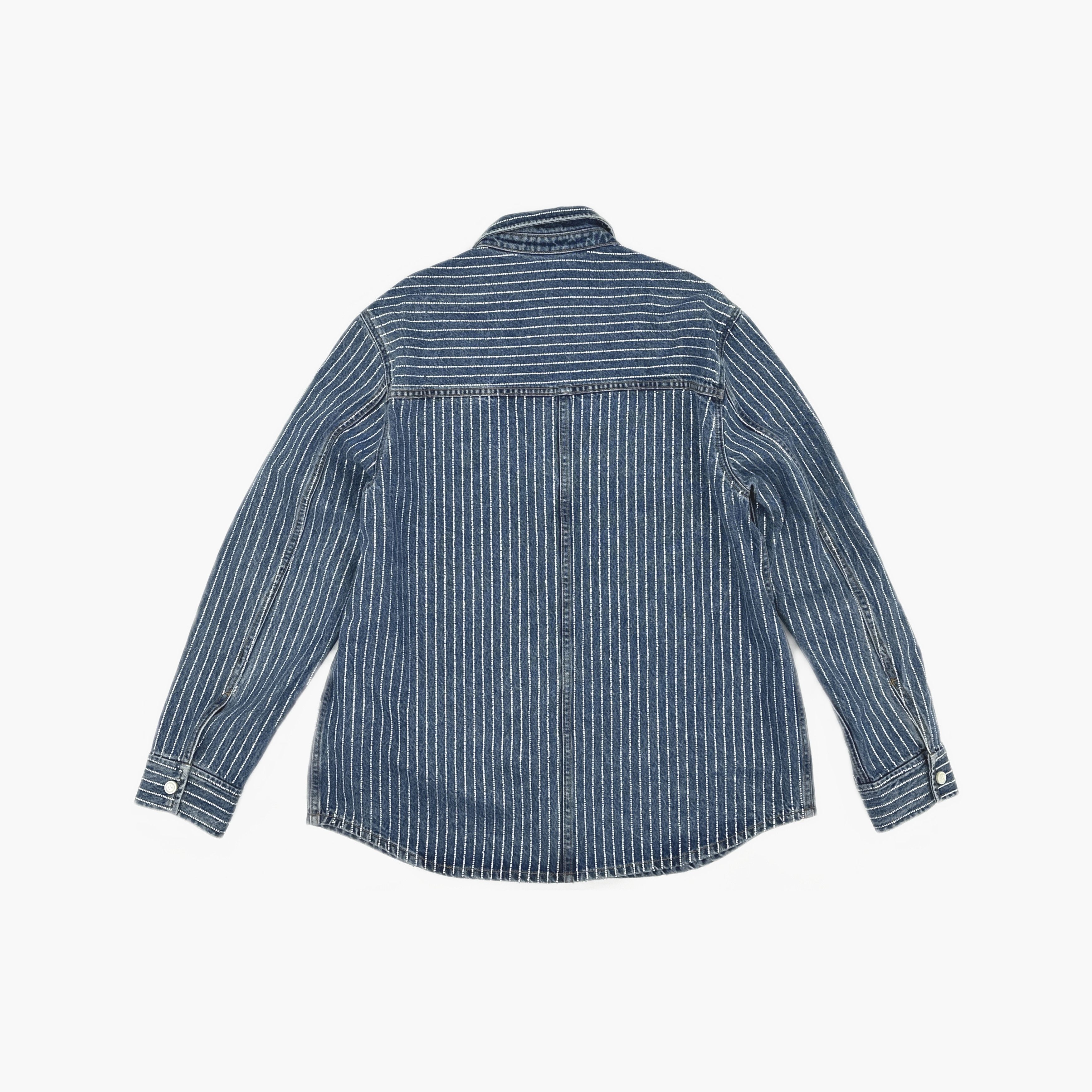 Alexander Wang Alexander Wang Crystal Striped Denim Shirt M Size M / US 6-8 / IT 42-44 - 2 Thumbnail