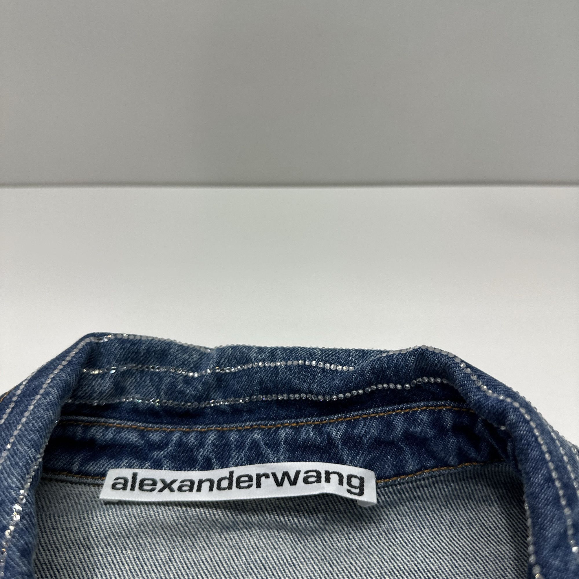 Alexander Wang Alexander Wang Crystal Striped Denim Shirt M Size M / US 6-8 / IT 42-44 - 3 Thumbnail