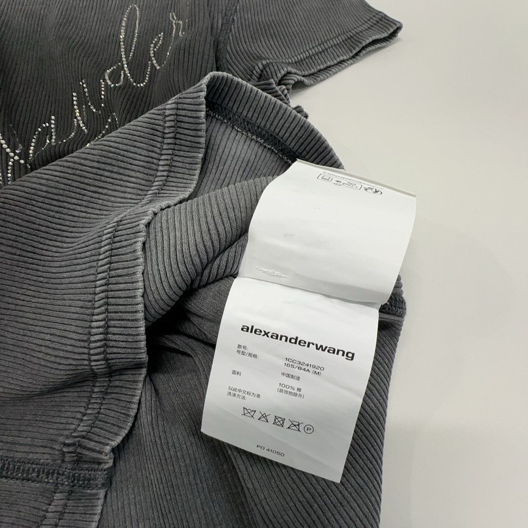 Alexander Wang Alexander Wang Crystal Logo T-Shirt Size M Size M / US 6-8 / IT 42-44 - 3 Thumbnail
