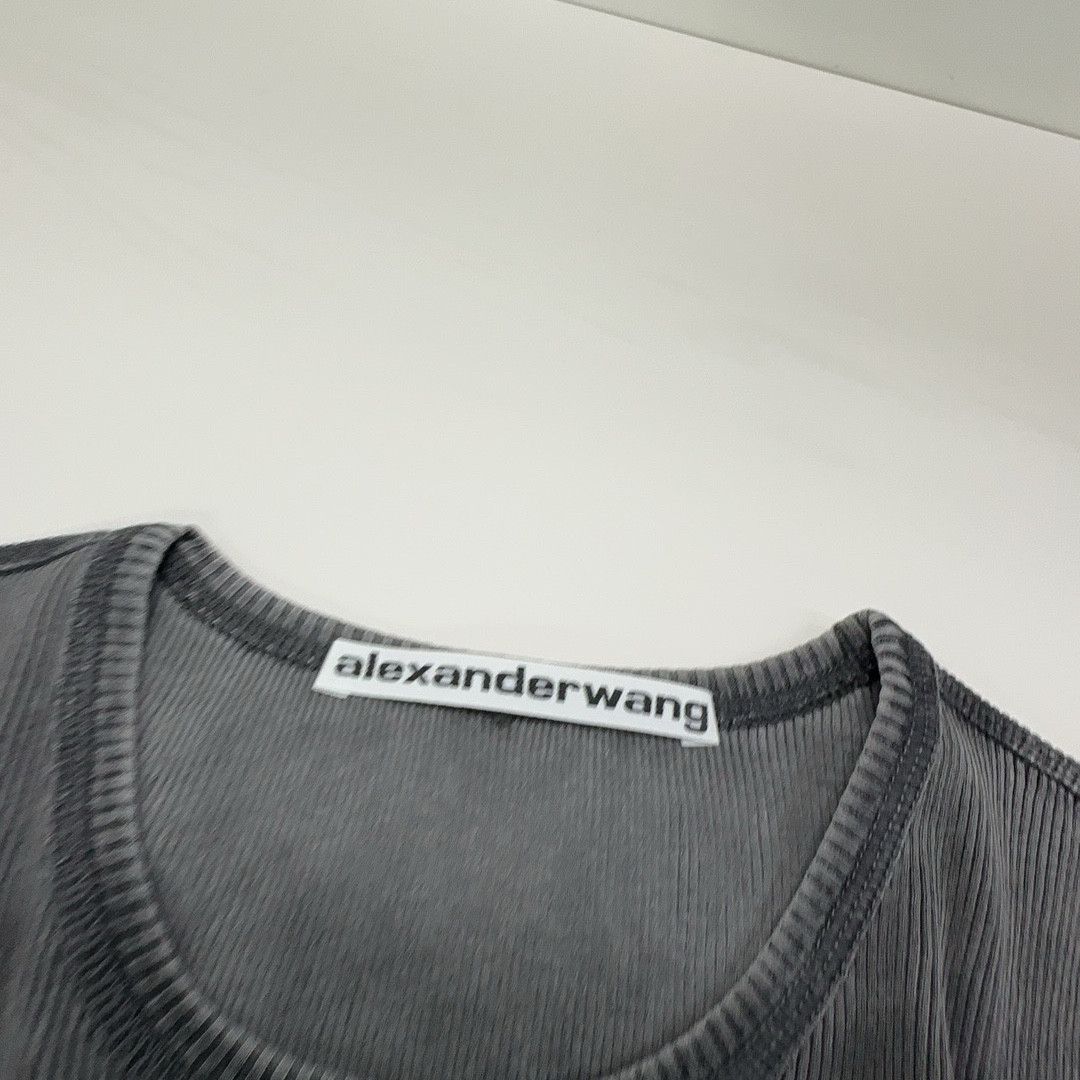 Alexander Wang Alexander Wang Crystal Logo T-Shirt Size M Size M / US 6-8 / IT 42-44 - 5 Thumbnail