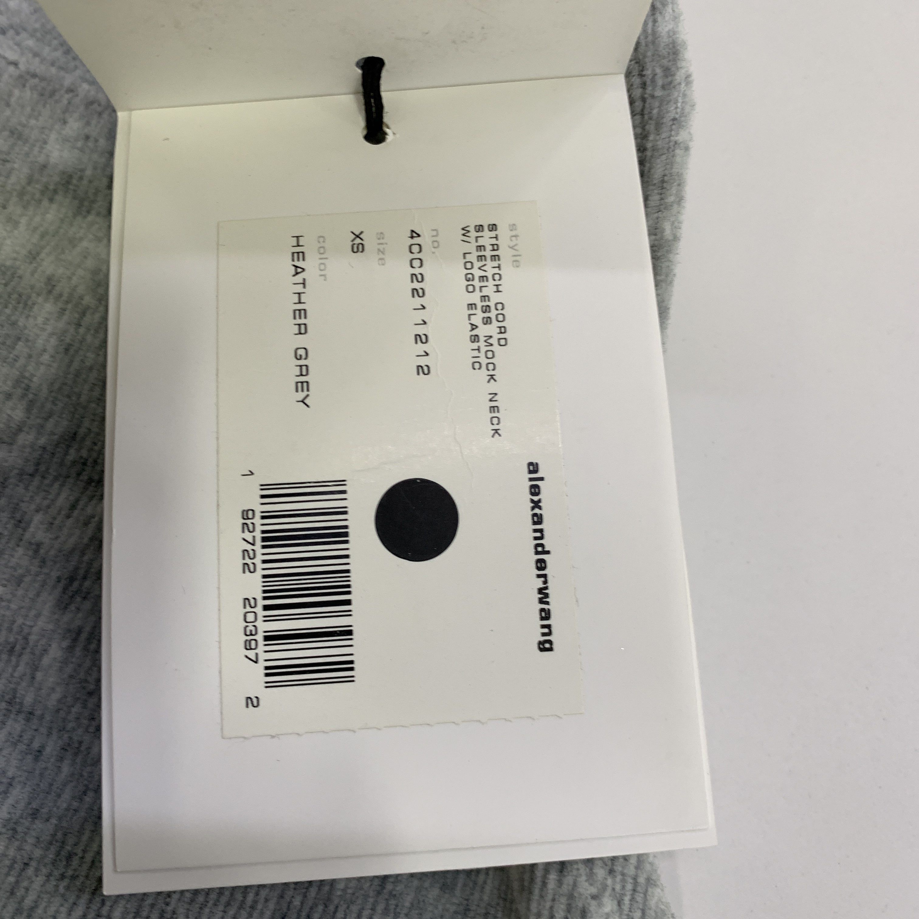 Alexander Wang Alexander Wang Logo Elastic Mock Neck Crop Top XS Size XS / US 0-2 / IT 36-38 - 2 Thumbnail