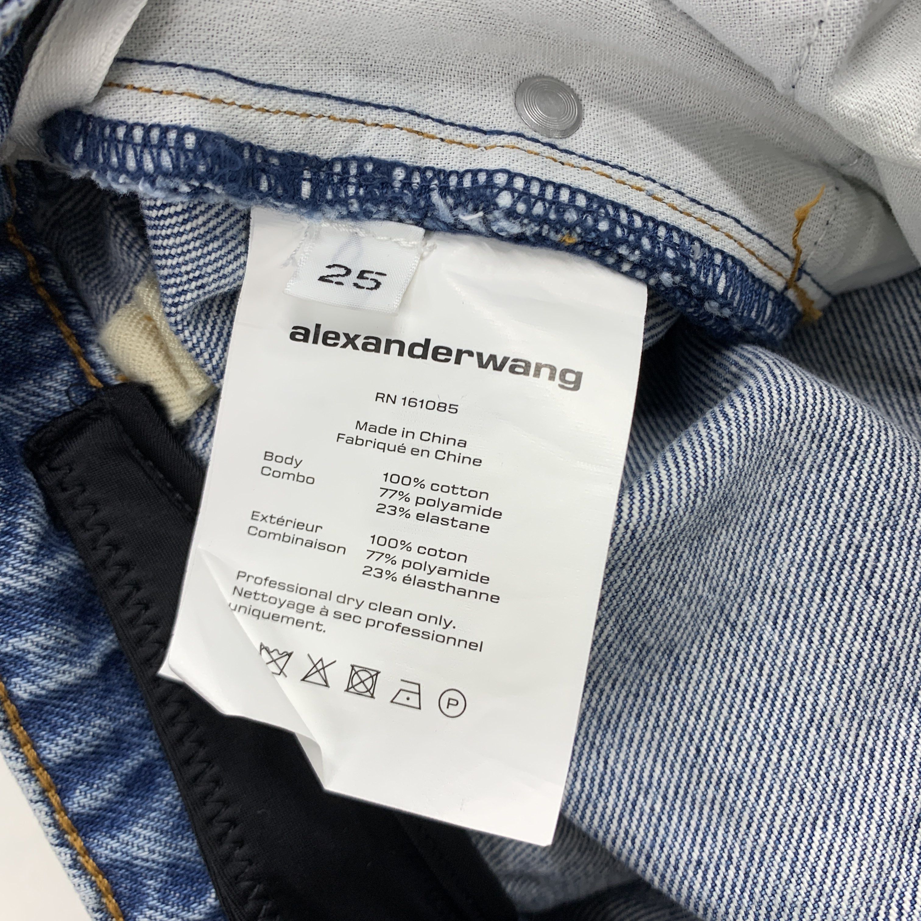 Alexander Wang Alexander Wang Asymmetrical Waistband Jeans Size 25 Size 25" / US 0 / IT 36 - 2 Thumbnail