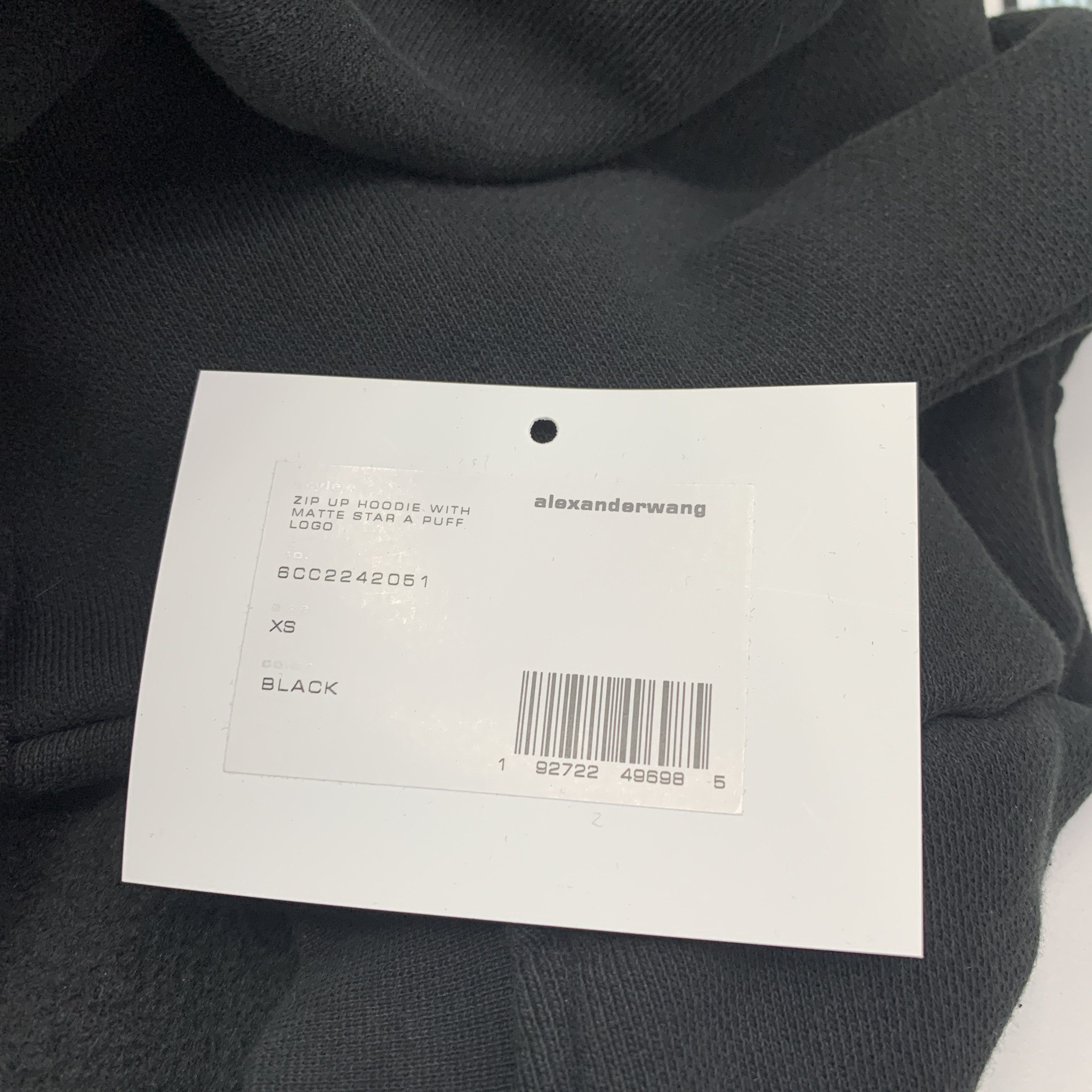 Alexander Wang Alexander Wang Matte Star Logo Zip-up Hoodie Size XS Size US XS / EU 42 / 0 - 3 Thumbnail