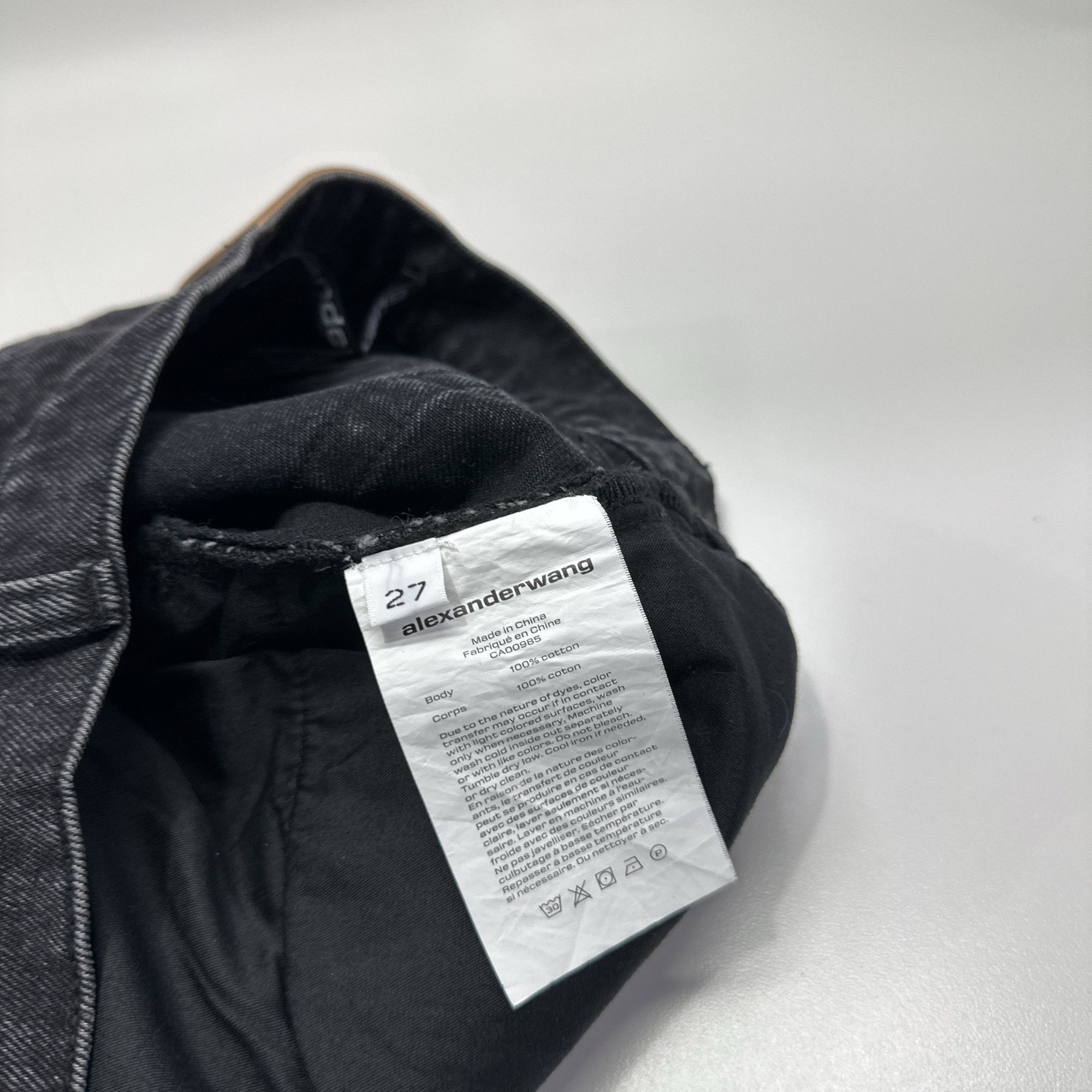 Alexander Wang Alexander Wang Rhinestone Logo Jeans Size 27 Size 27" / US 4 / IT 40 - 4 Thumbnail