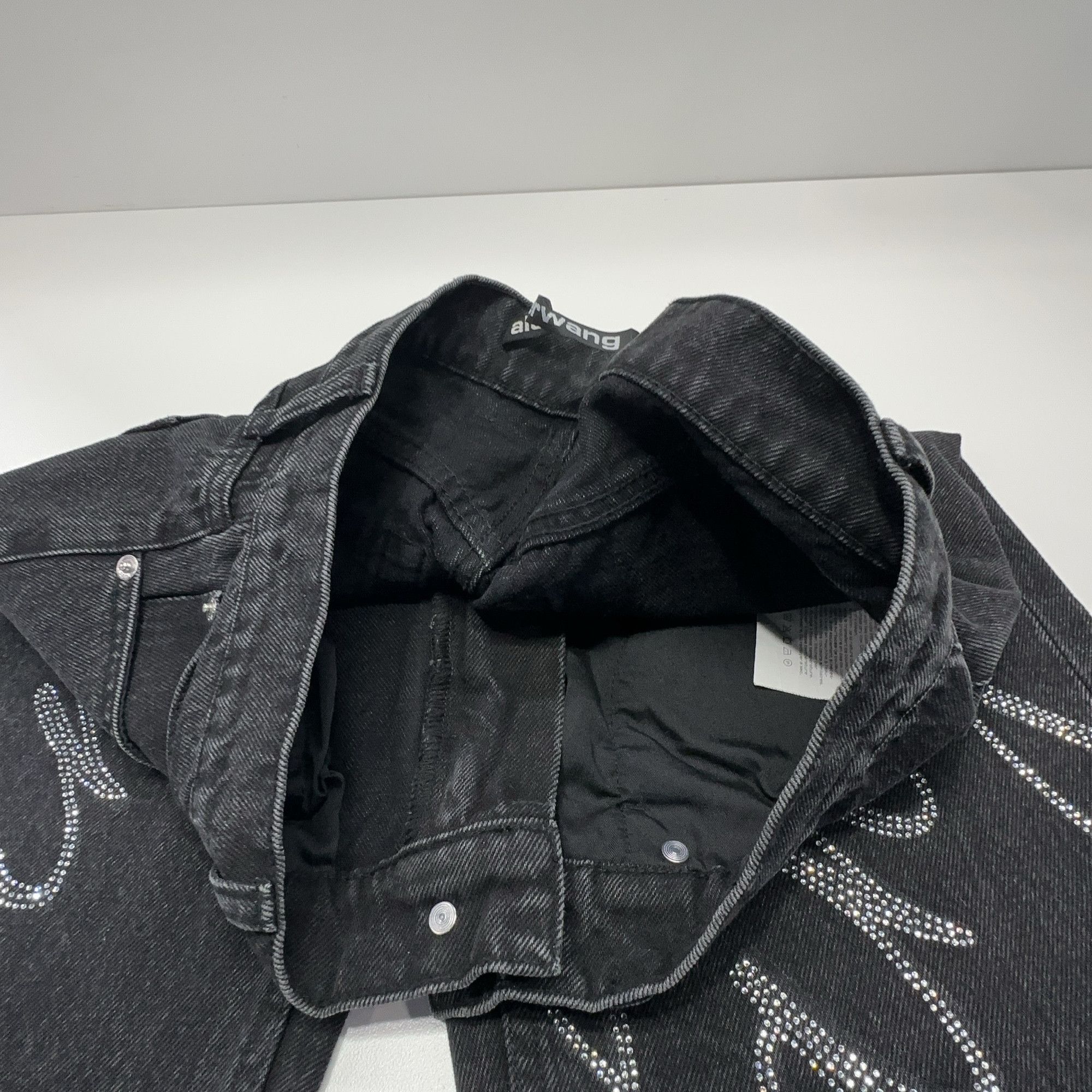 Alexander Wang Alexander Wang Rhinestone Logo Jeans Size 27 Size 27" / US 4 / IT 40 - 7 Thumbnail