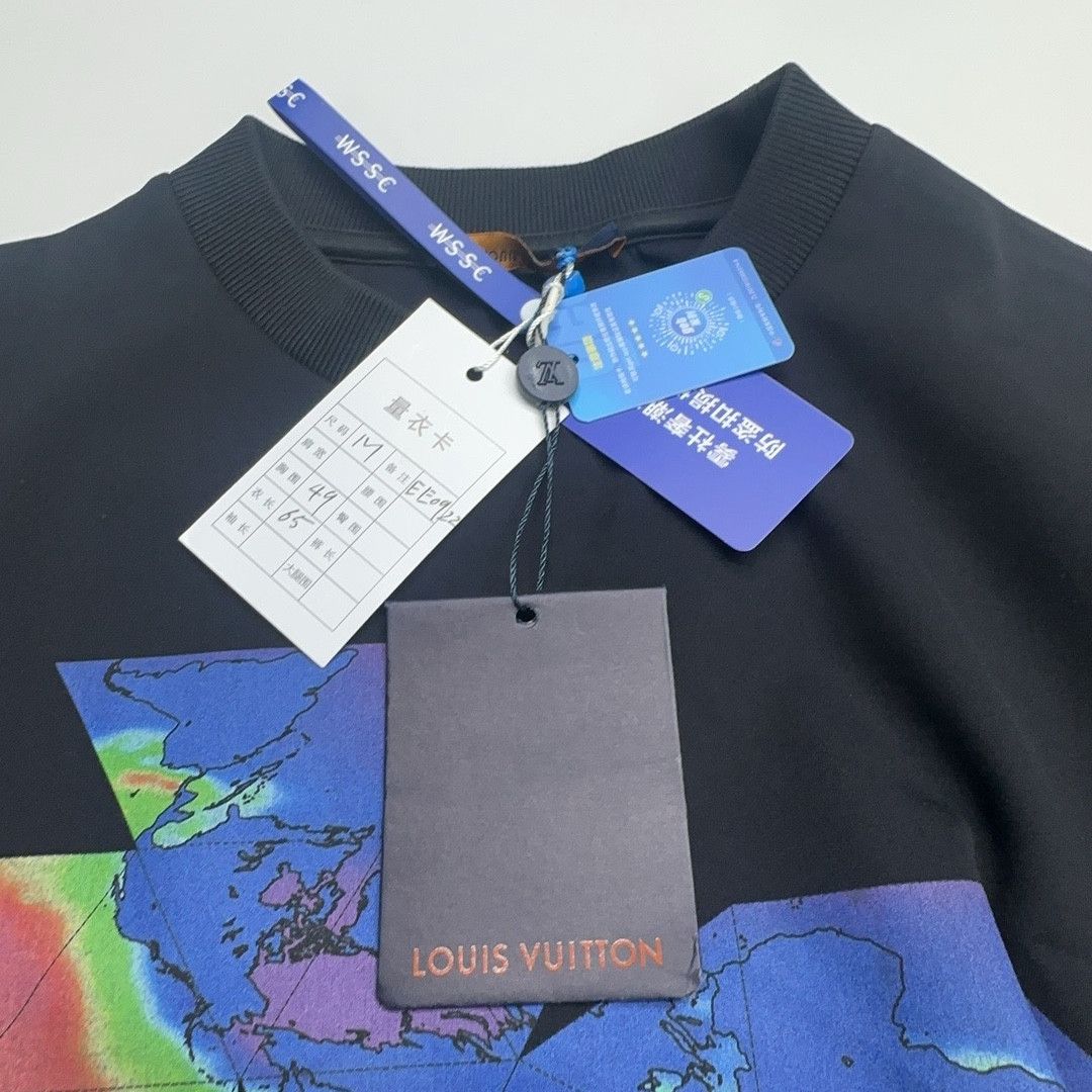 Louis Vuitton Louis Vuitton 2054 Map Print T-Shirt Black Size M Size US M / EU 48-50 / 2 - 5 Thumbnail