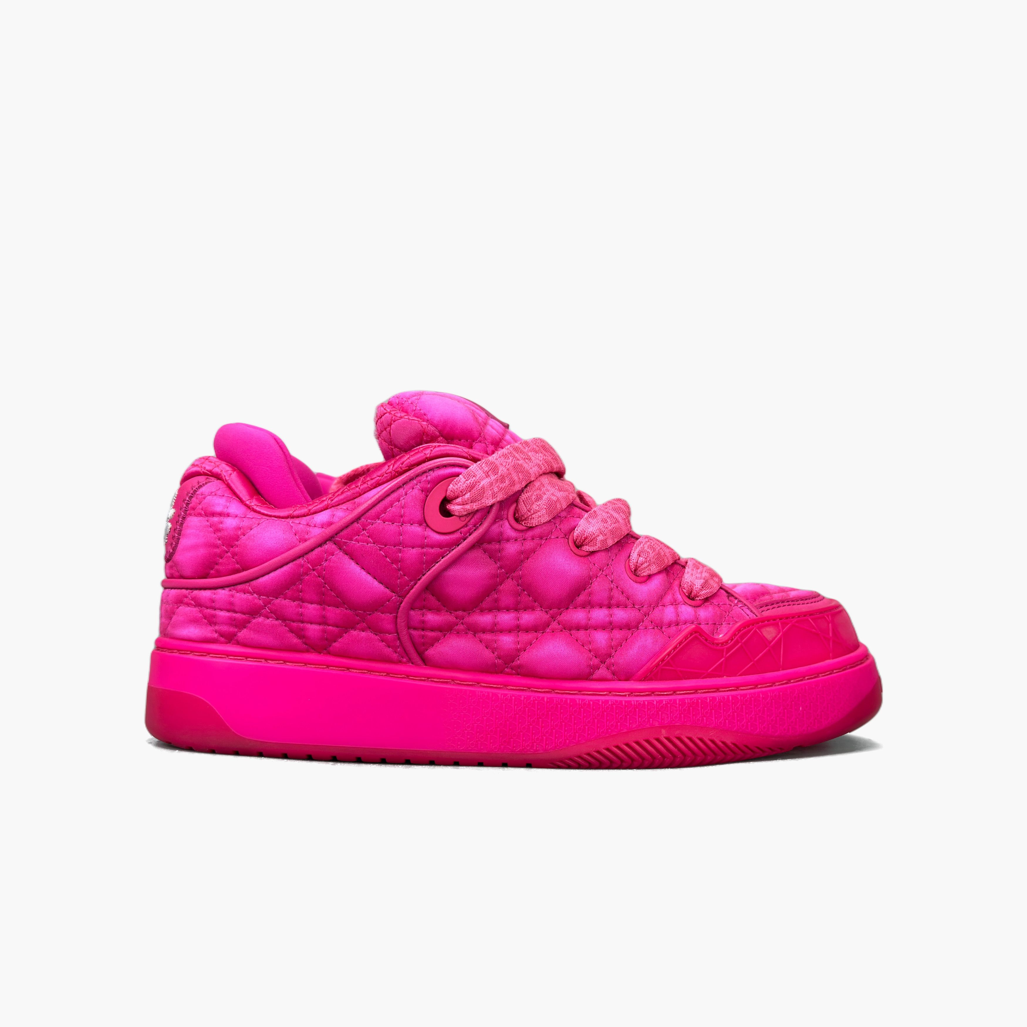 Dior Dior x ERL B9S Quilted Satin Sneakers Size 5.5 Size US 5.5 / EU 38 - 4 Thumbnail