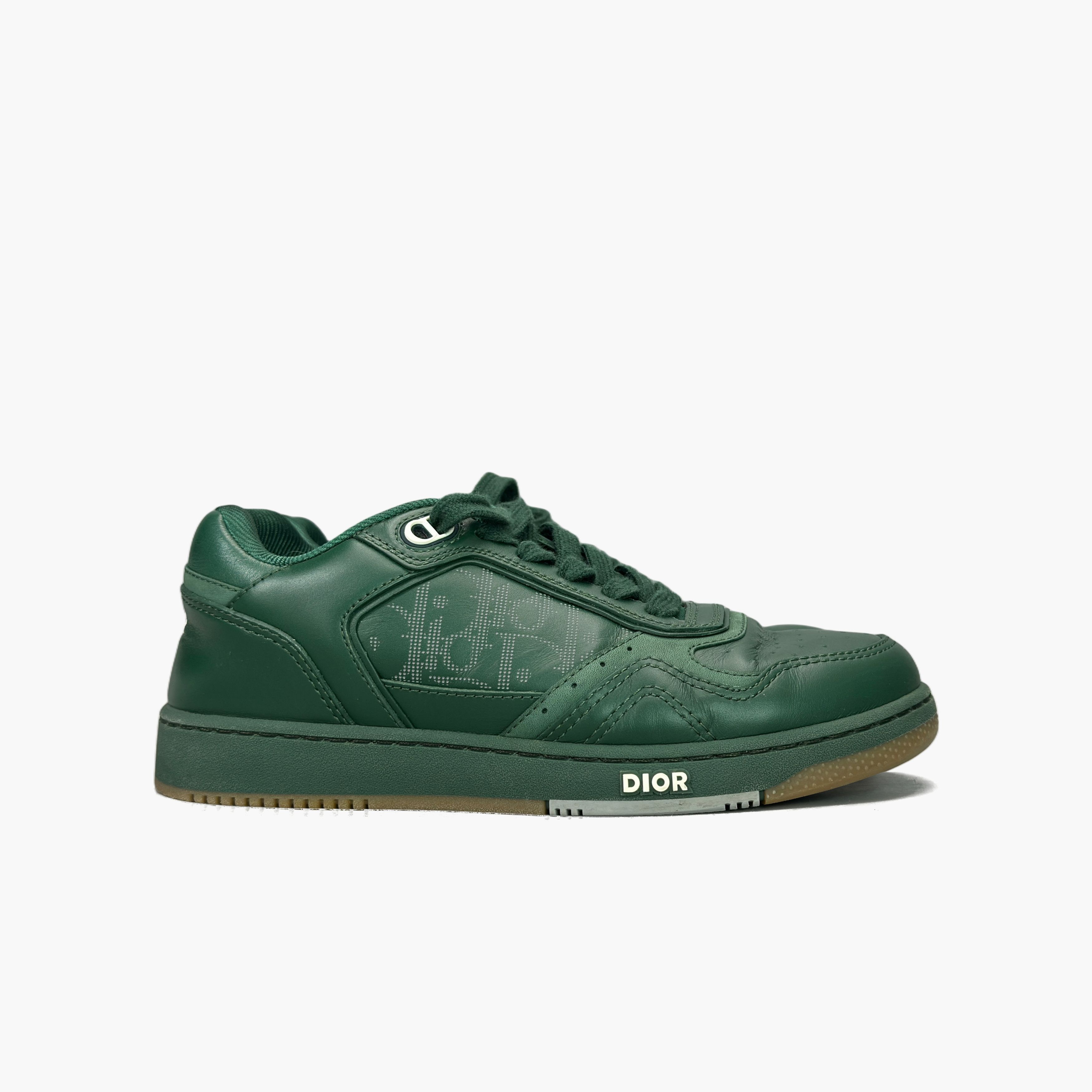 Dior Dior B27 Green Low-Top Sneakers Size 37 Size US 5 / EU 37 - 4 Thumbnail