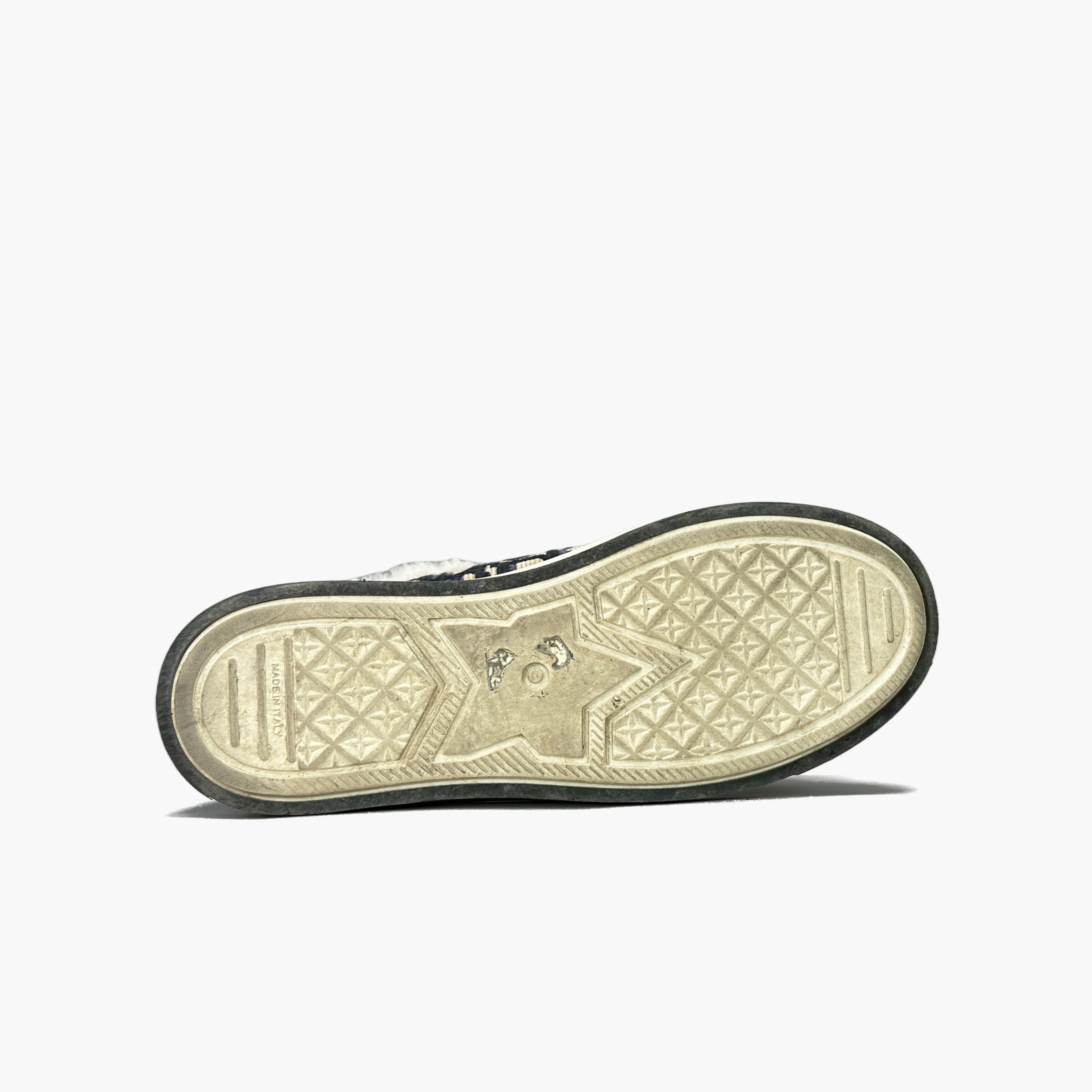Dior Dior Oblique Fur Low-Top Sneakers Size 36.5 Size US 6.5 / IT 36.5 - 7 Thumbnail