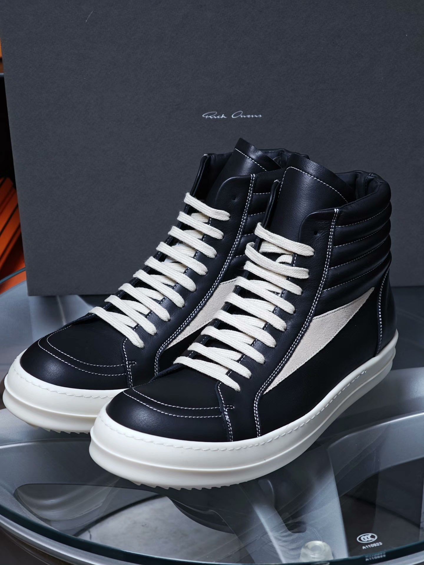 Rick Owens Rick Owens Leather High-Top Sneakers US 9 Size US 9 / EU 42 - 5 Thumbnail