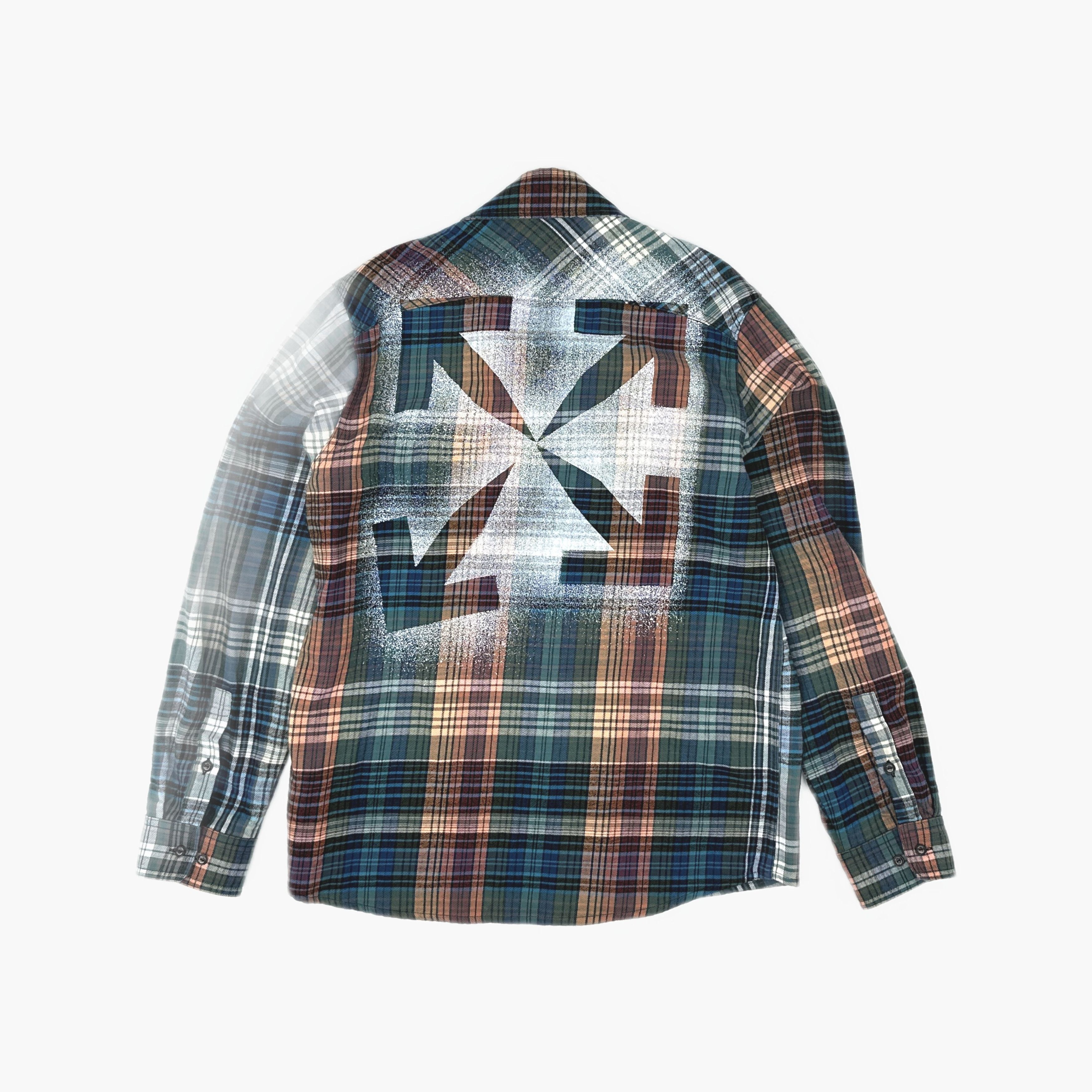 Off-White Off-White Plaid Arrow Flannel Shirt Size M Size US M / EU 48-50 / 2 - 2 Thumbnail