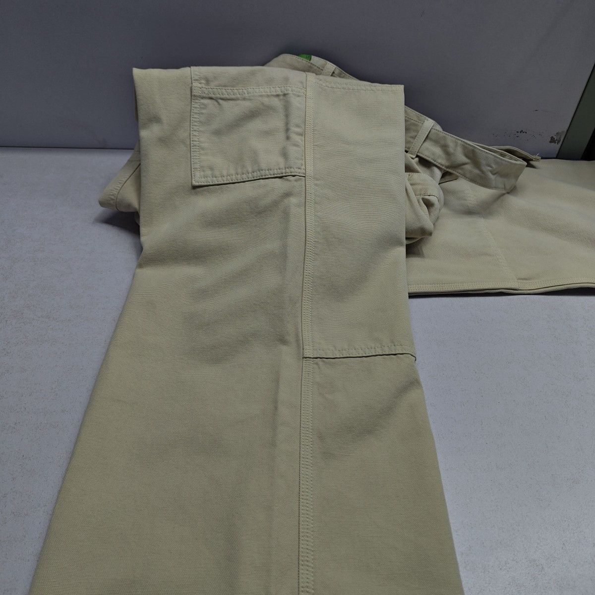 Off-White OFF-WHITE Beige Canvas Double Waistband Pants Size L Size US 34 / EU 50 - 17 Thumbnail