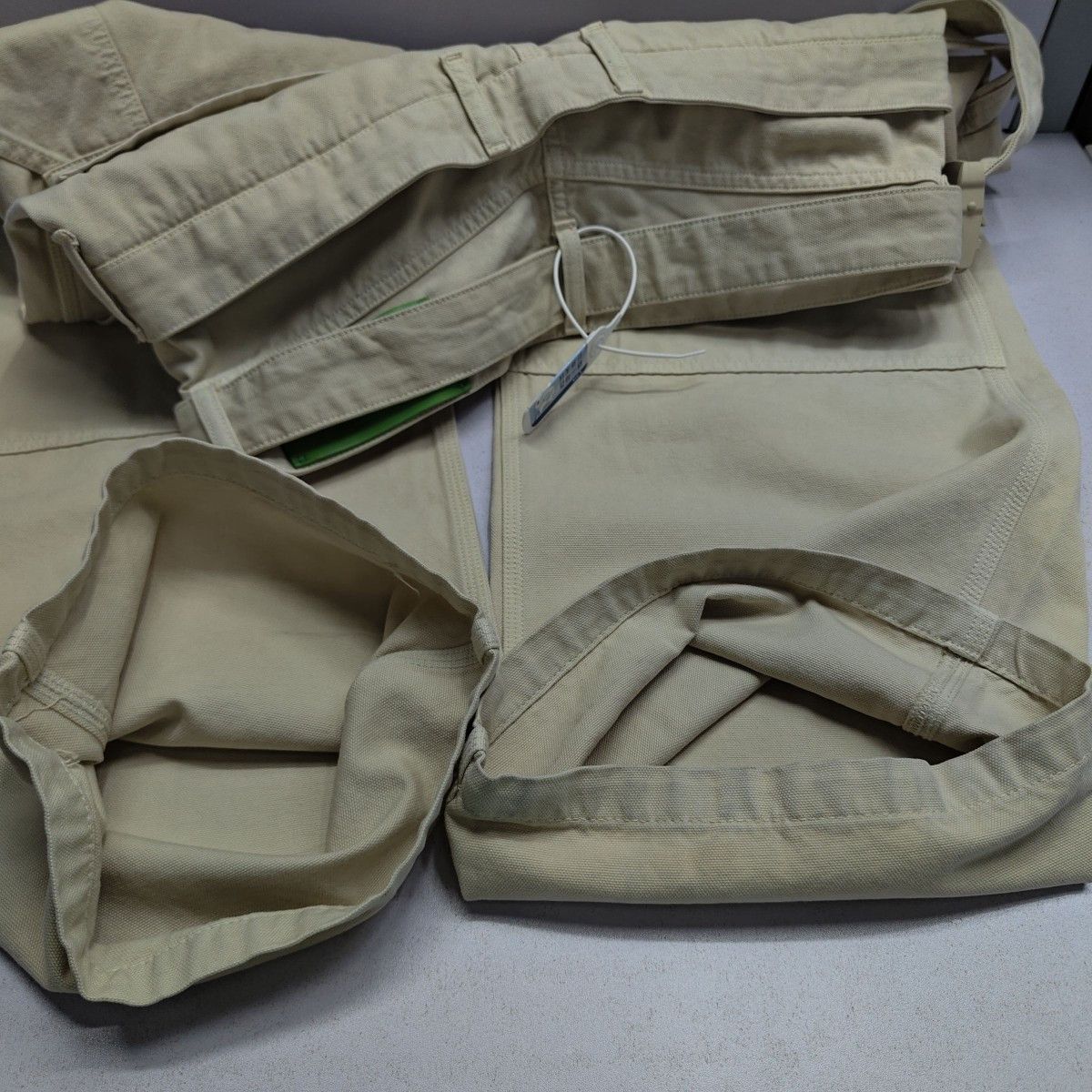 Off-White OFF-WHITE Beige Canvas Double Waistband Pants Size L Size US 34 / EU 50 - 15 Thumbnail