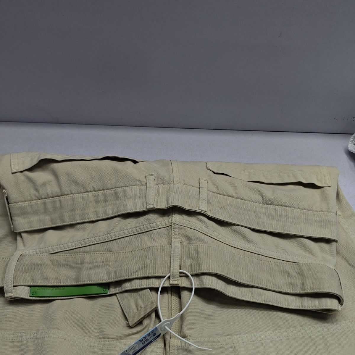 Off-White OFF-WHITE Beige Canvas Double Waistband Pants Size L Size US 34 / EU 50 - 9 Thumbnail