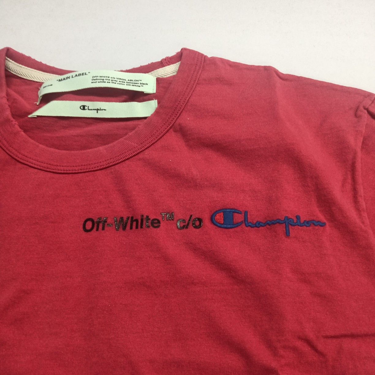 Off-White Off-White x Champion Graphic Logo T-Shirt Size L Size US L / EU 52-54 / 3 - 5 Thumbnail