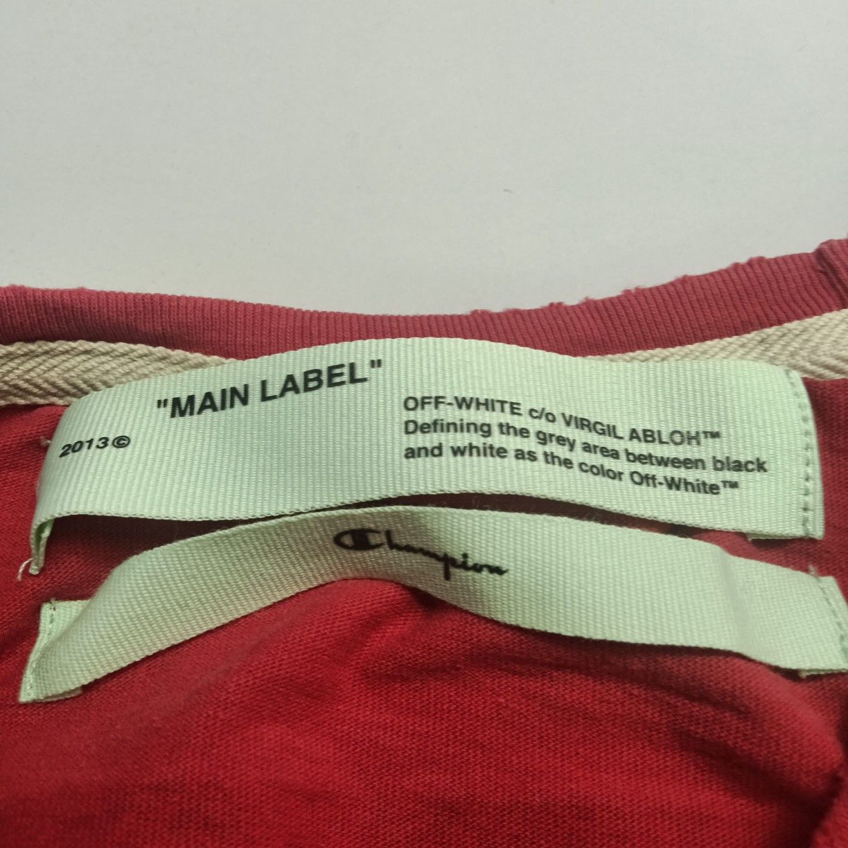 Off-White Off-White x Champion Graphic Logo T-Shirt Size L Size US L / EU 52-54 / 3 - 4 Thumbnail