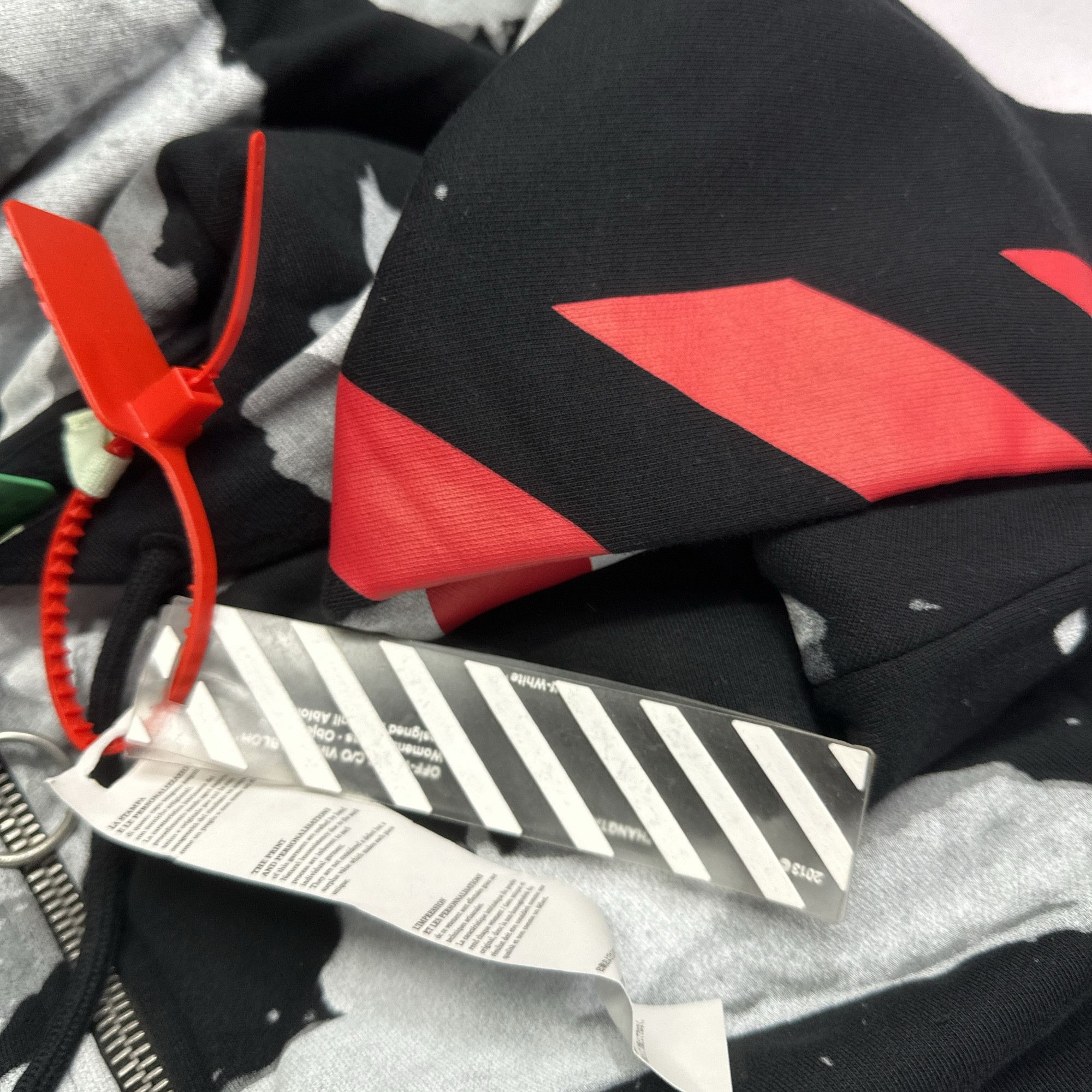 Off-White Off-White Splatter Zip-Up Hoodie Size XS Size US XS / EU 42 / 0 - 4 Thumbnail