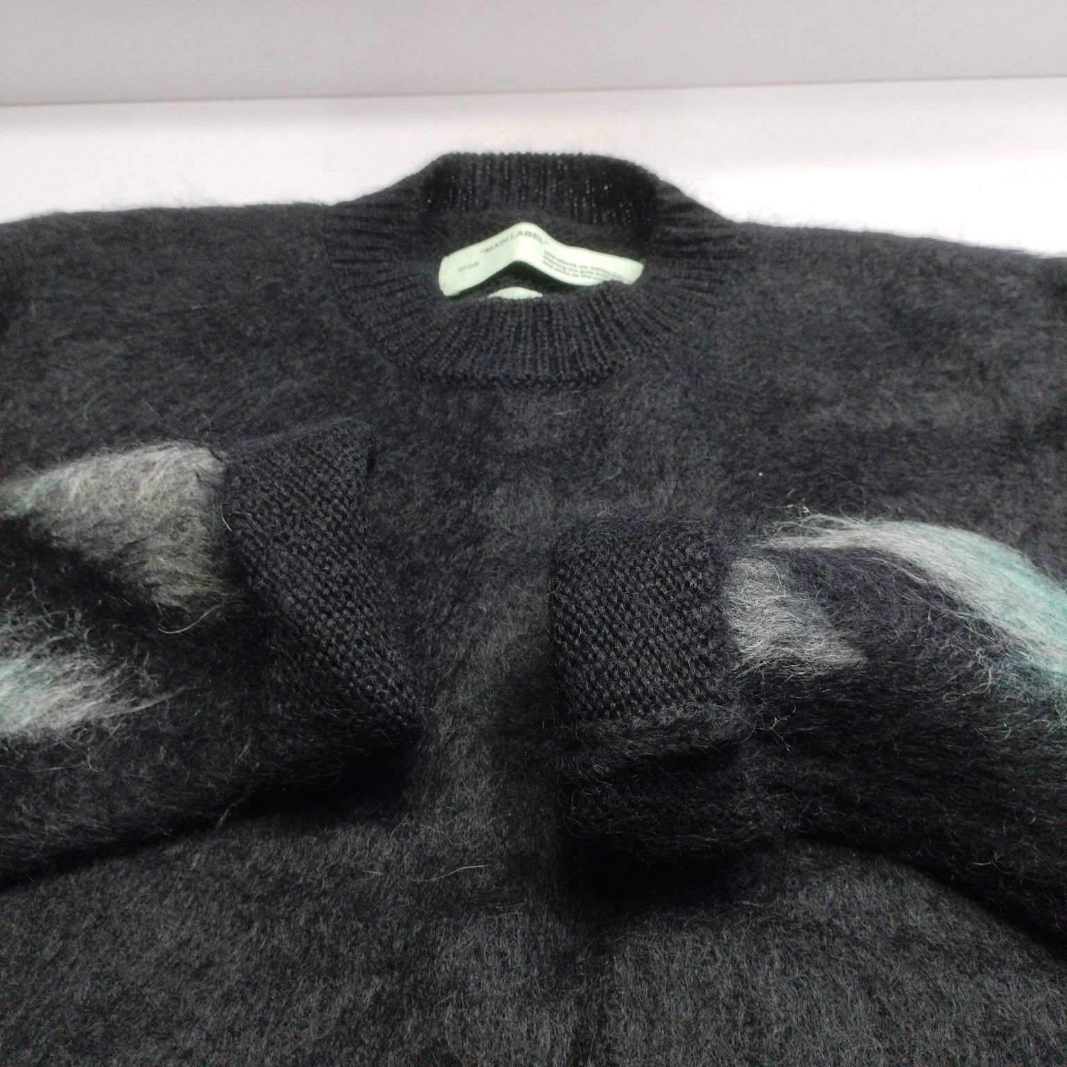 Off-White Off-White Gradient Mohair Logo Sweater Size XXS Size US XXS / EU 40 - 8 Thumbnail
