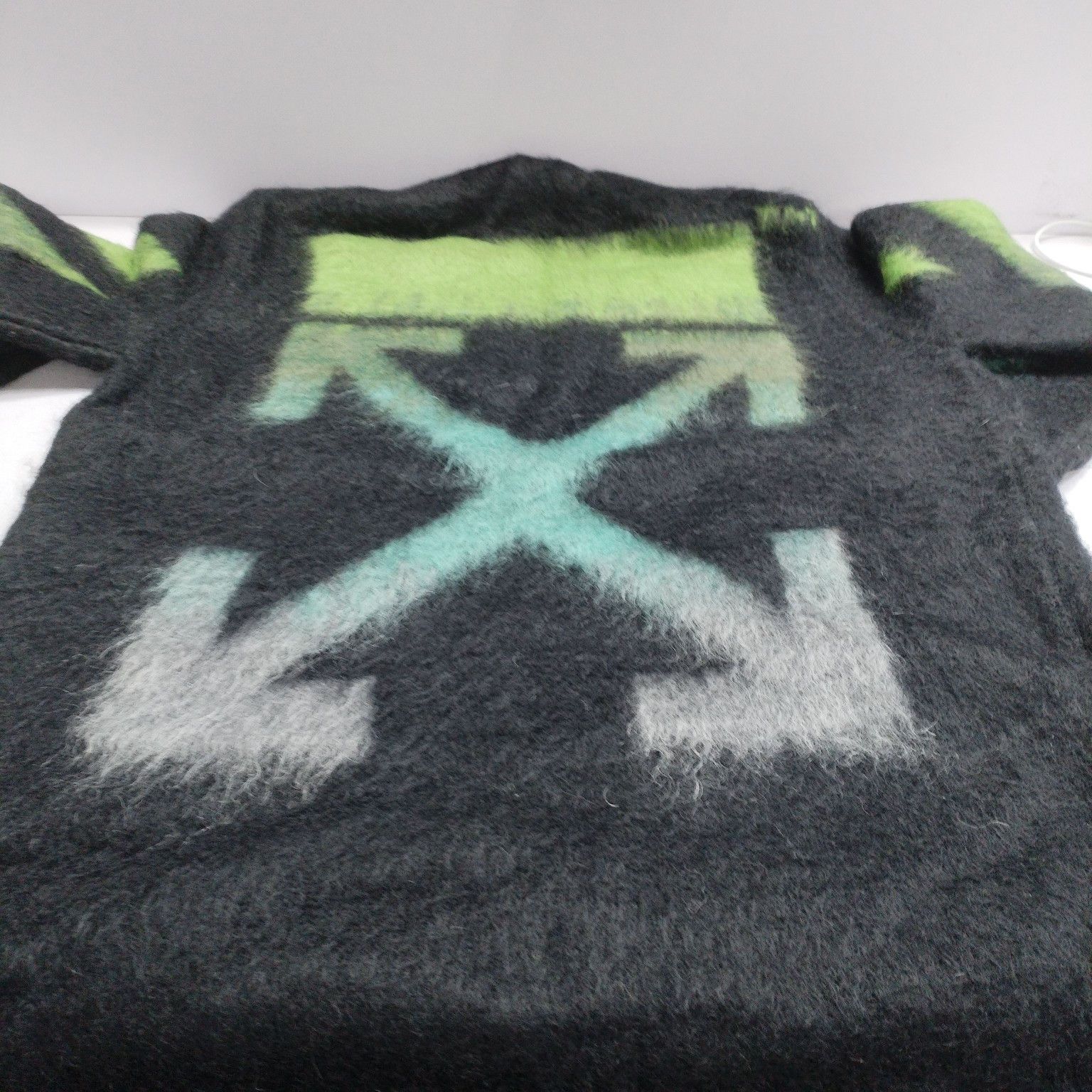 Off-White Off-White Gradient Mohair Logo Sweater Size XXS Size US XXS / EU 40 - 11 Thumbnail