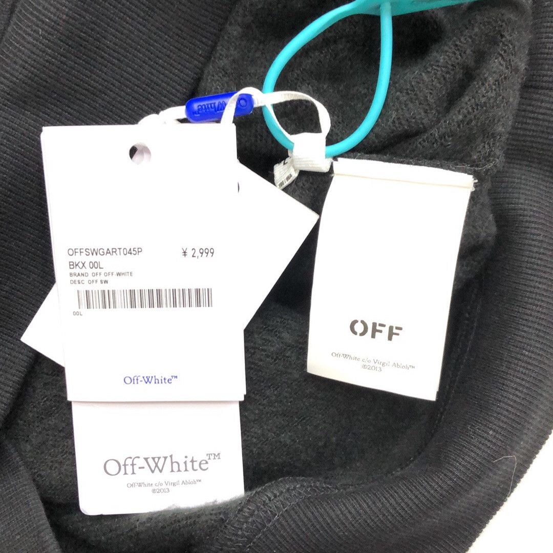 Off-White Off-White Security Tape Arrow Hoodie Size L Size US L / EU 52-54 / 3 - 3 Thumbnail