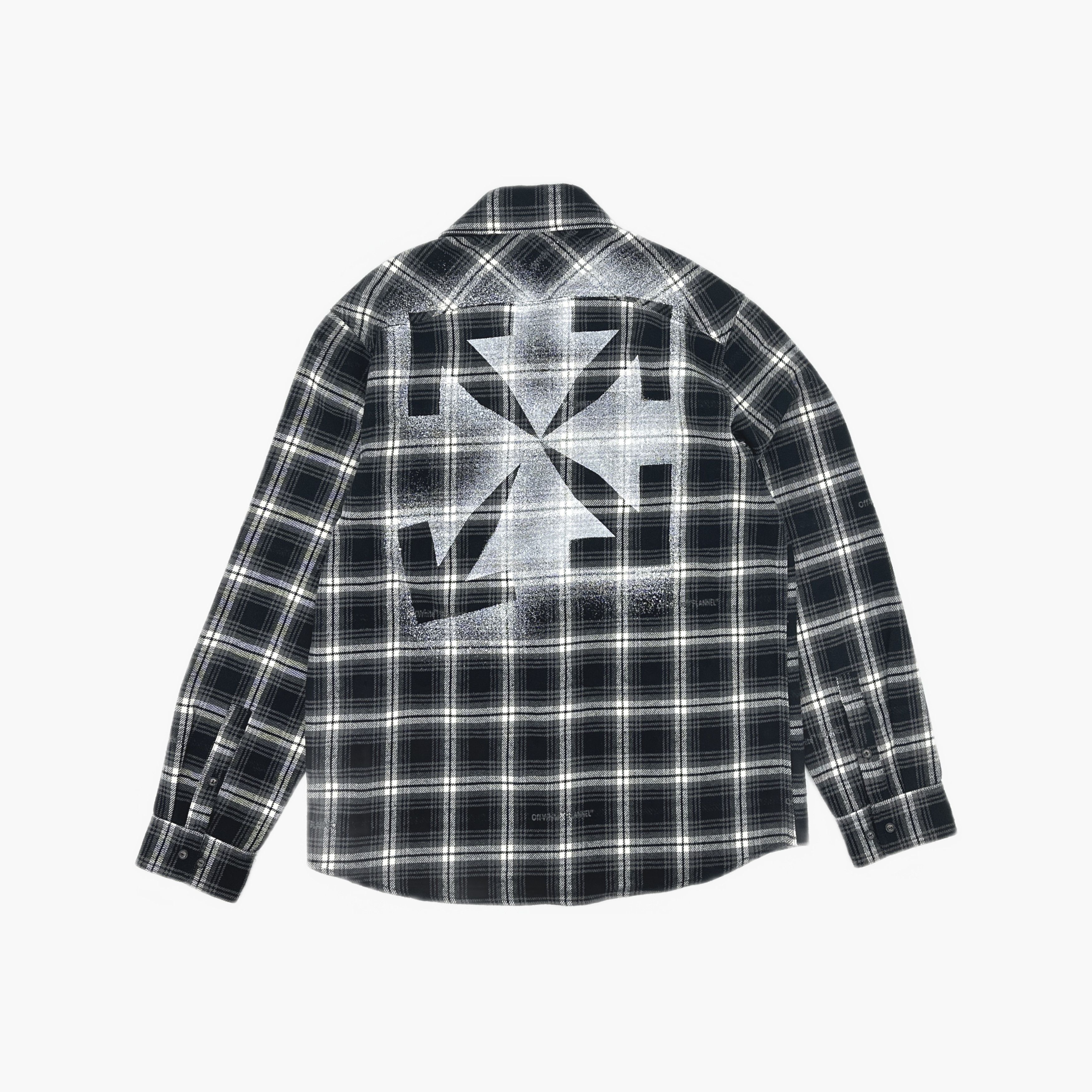 Off-White OFF-WHITE Plaid Arrow Logo Shirt Size L Size US L / EU 52-54 / 3 - 2 Thumbnail