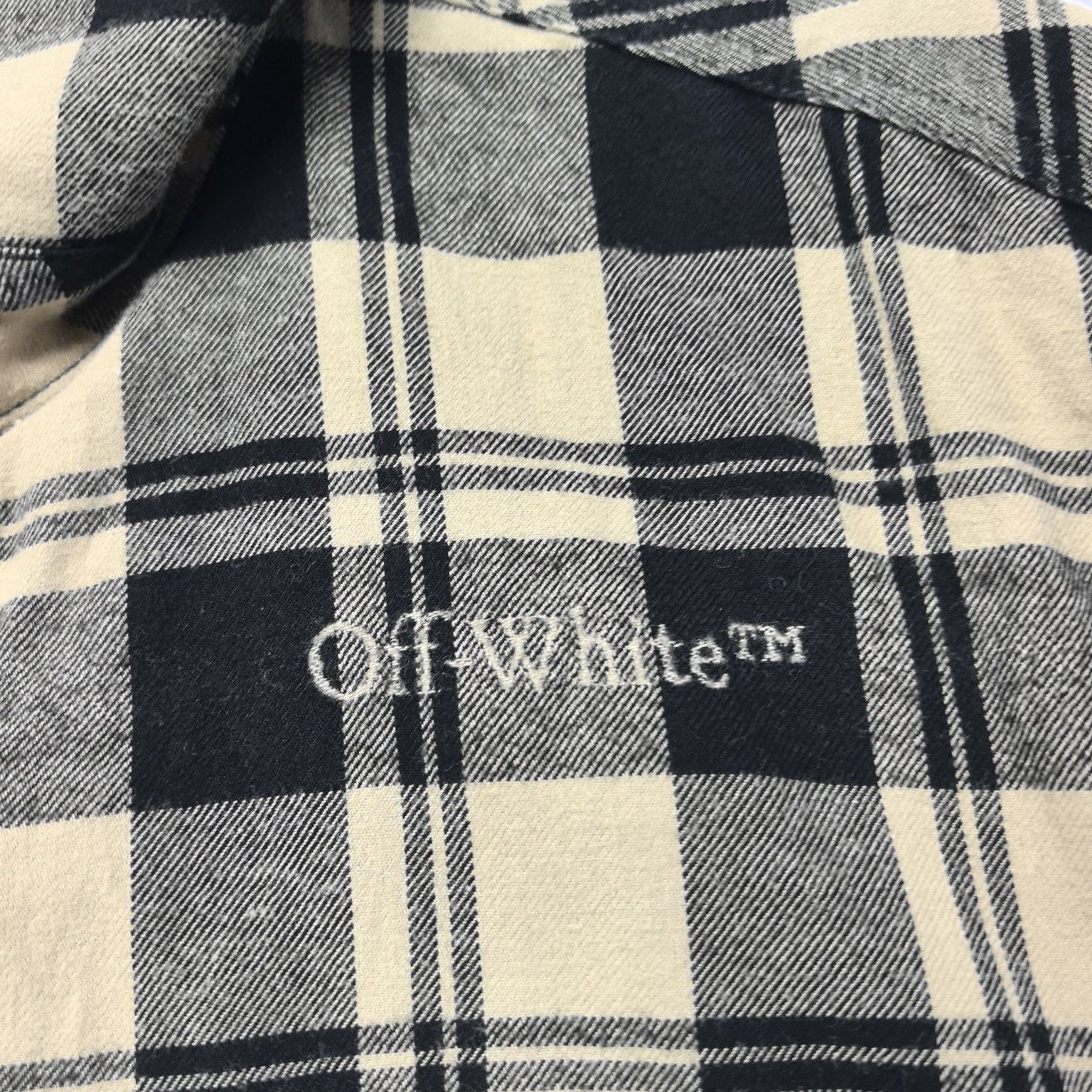 Off-White Off-White Plaid Logo Flannel Shirt Size S Size US S / EU 44-46 / 1 - 4 Thumbnail