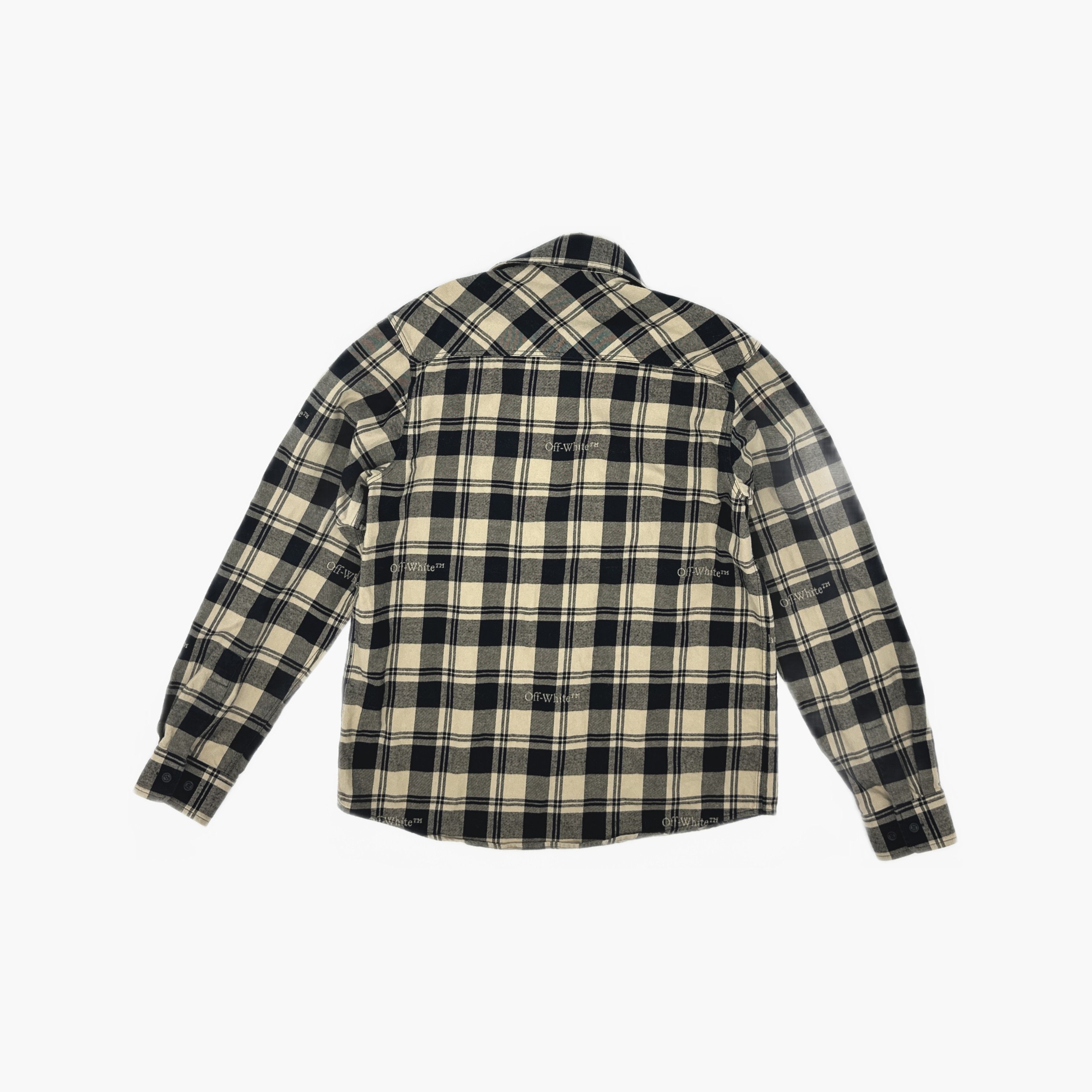 Off-White Off-White Plaid Logo Flannel Shirt Size S Size US S / EU 44-46 / 1 - 2 Thumbnail