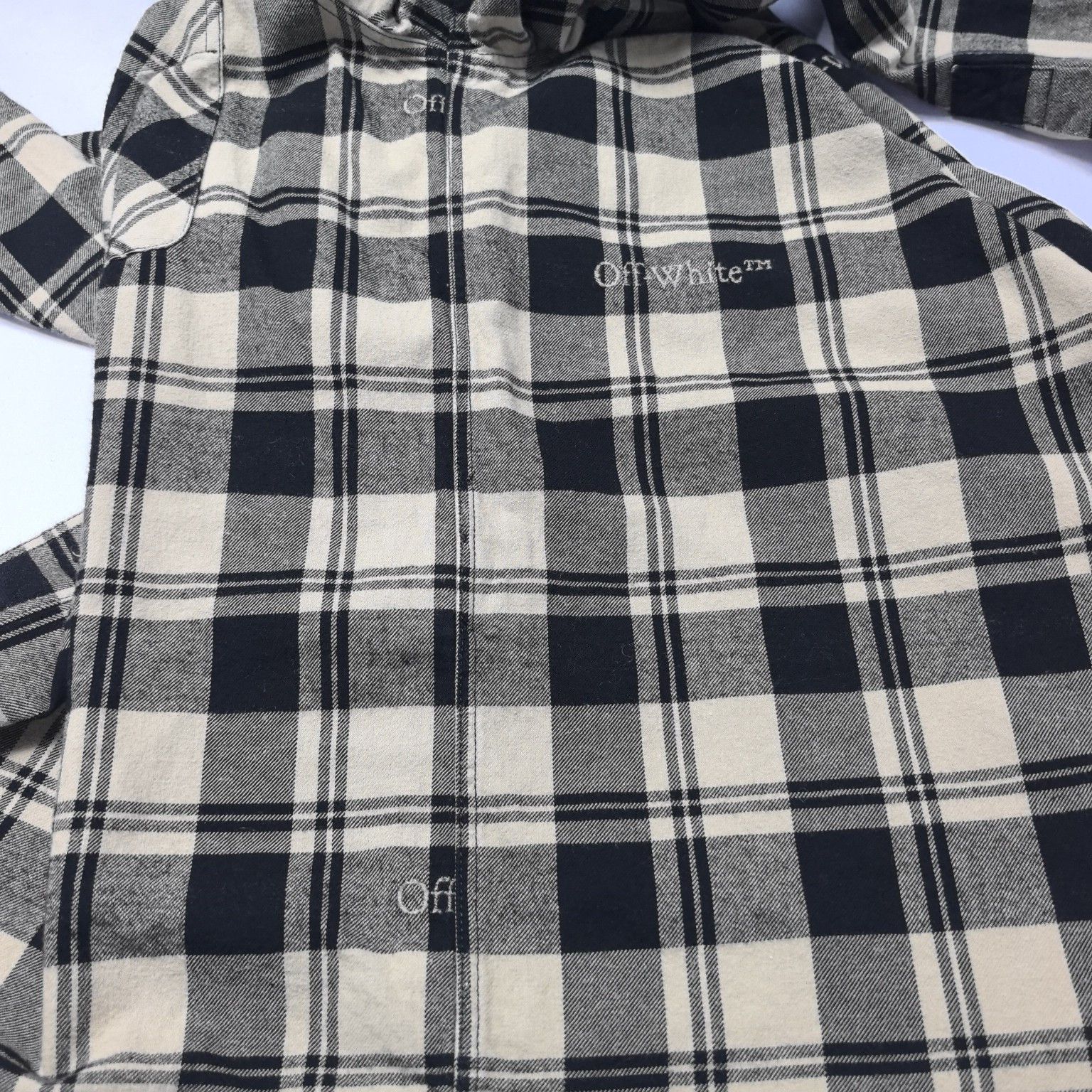 Off-White Off-White Plaid Logo Flannel Shirt Size S Size US S / EU 44-46 / 1 - 15 Thumbnail
