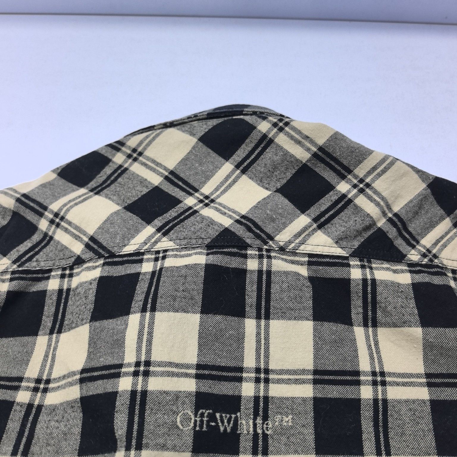 Off-White Off-White Plaid Logo Flannel Shirt Size S Size US S / EU 44-46 / 1 - 6 Thumbnail