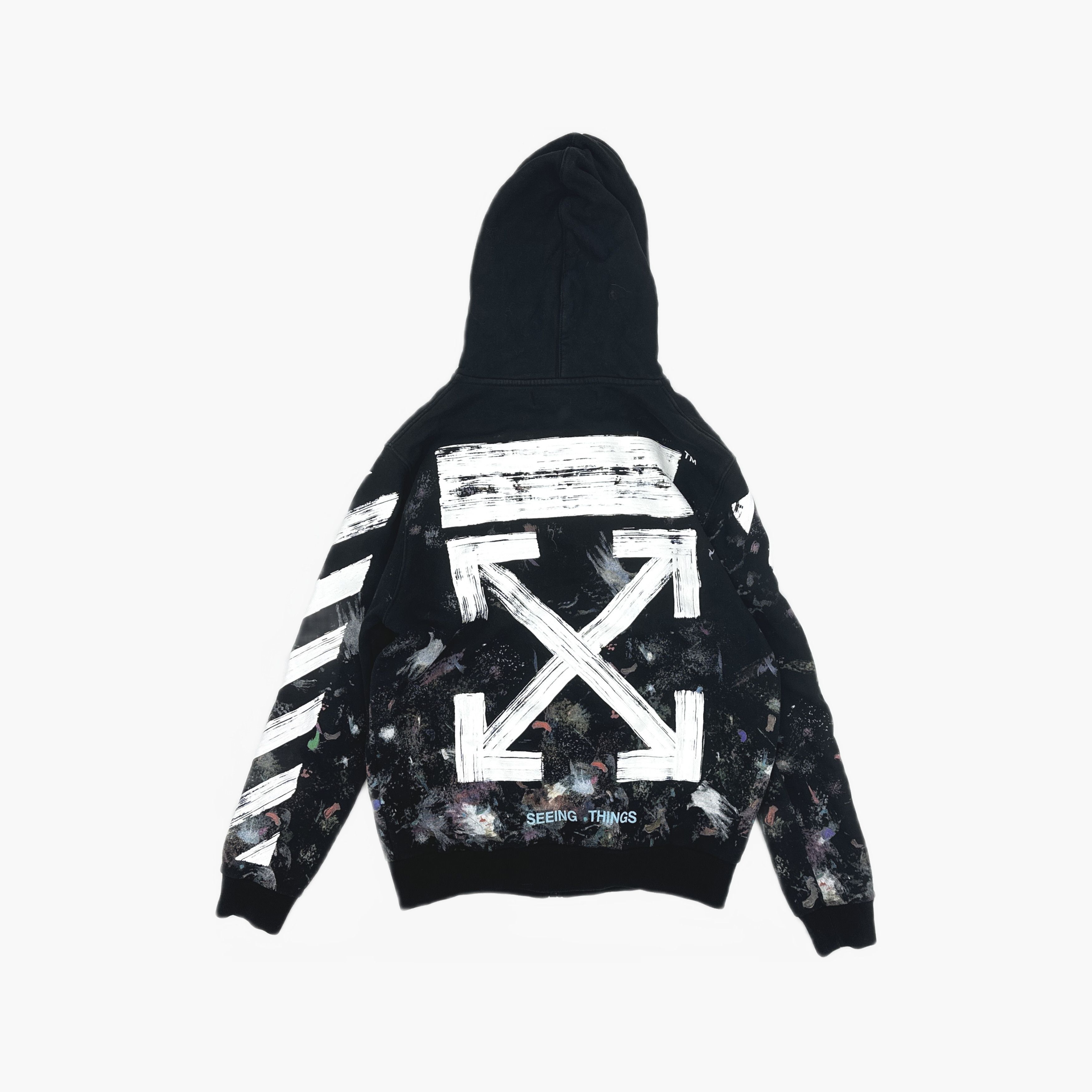 Off-White Off-White Galaxy Print Zip-Up Hoodie Size M Size US M / EU 48-50 / 2 - 2 Thumbnail