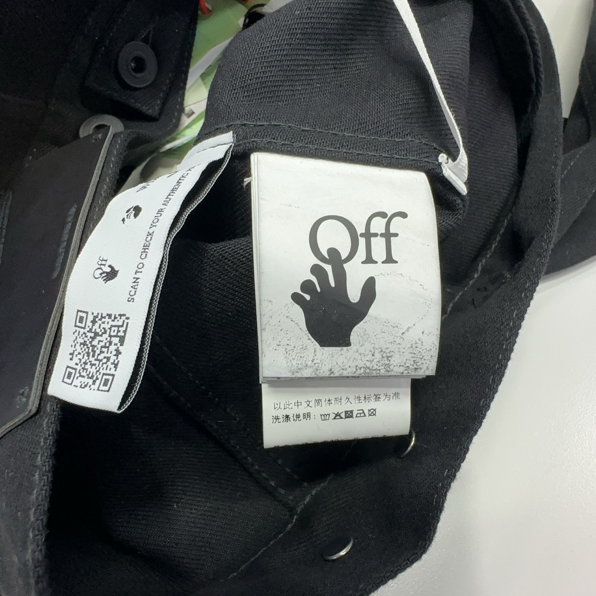 Off-White OFF-WHITE Logo Print Denim Jacket Size S Size US S / EU 44-46 / 1 - 4 Thumbnail