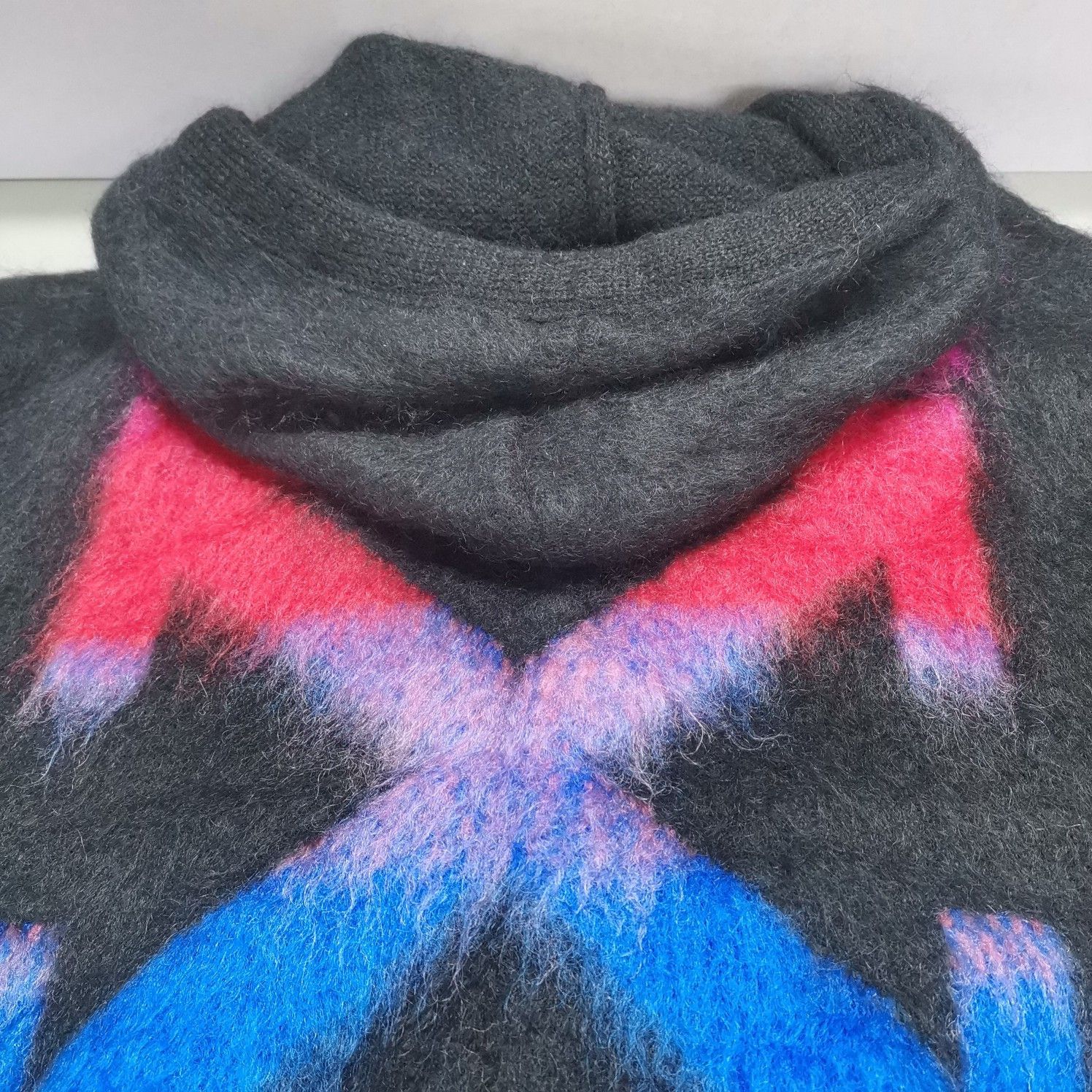 Off-White OFF-WHITE Arrow Mohair Zip-Up Hoodie Size XS Size US XS / EU 42 / 0 - 5 Thumbnail
