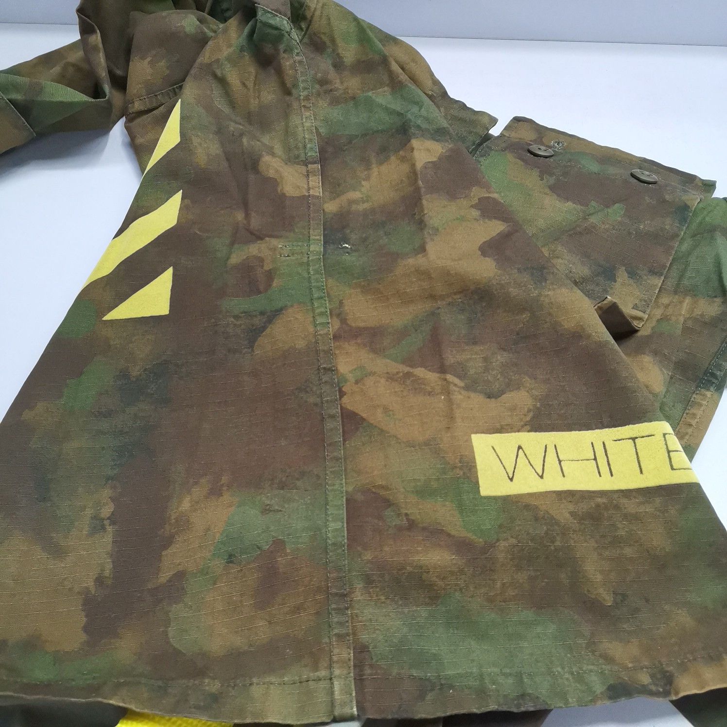 Off-White OFF-WHITE Camo Print Shirt Size XS Size US XS / EU 42 / 0 - 14 Thumbnail