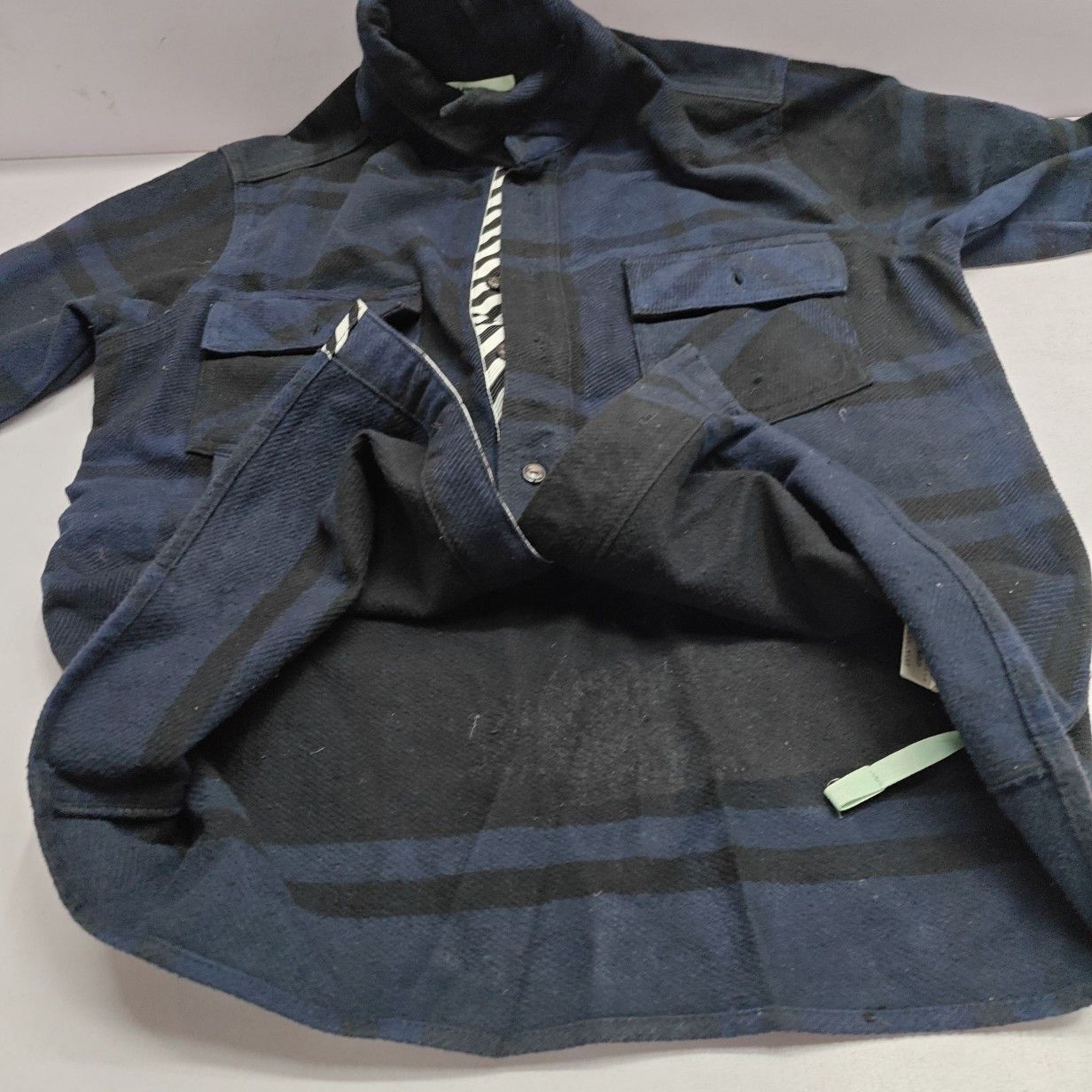 Off-White Off-White Pink Arrow Plaid Flannel Shirt Size XS Size US XS / EU 42 / 0 - 9 Thumbnail