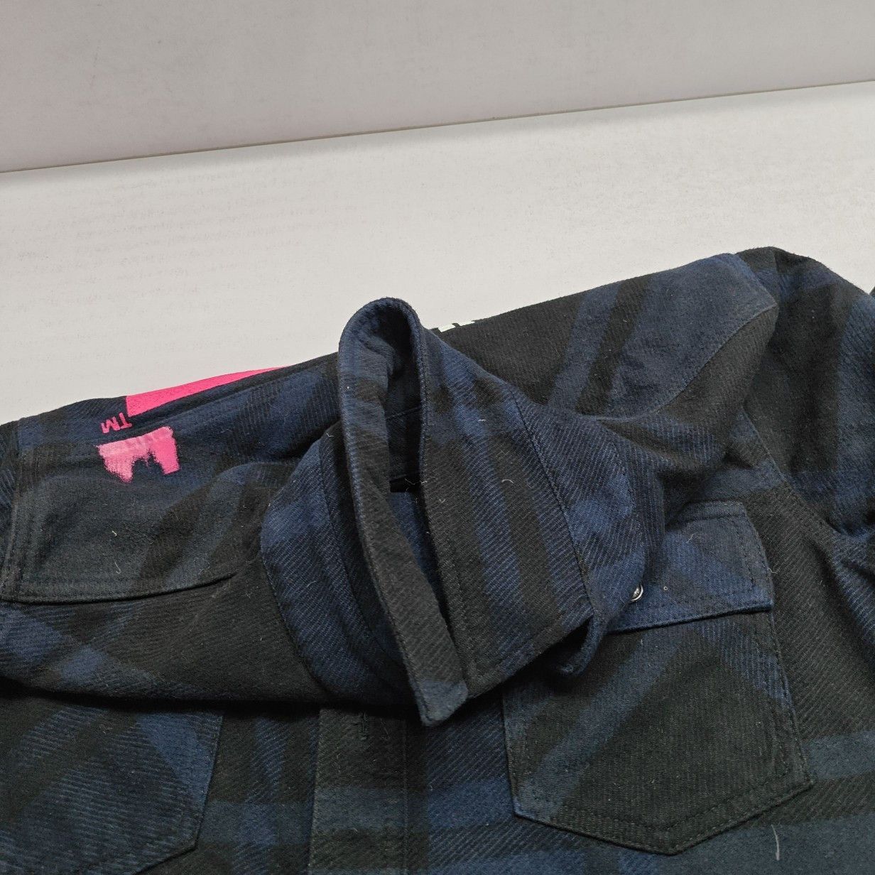 Off-White Off-White Pink Arrow Plaid Flannel Shirt Size XS Size US XS / EU 42 / 0 - 7 Thumbnail