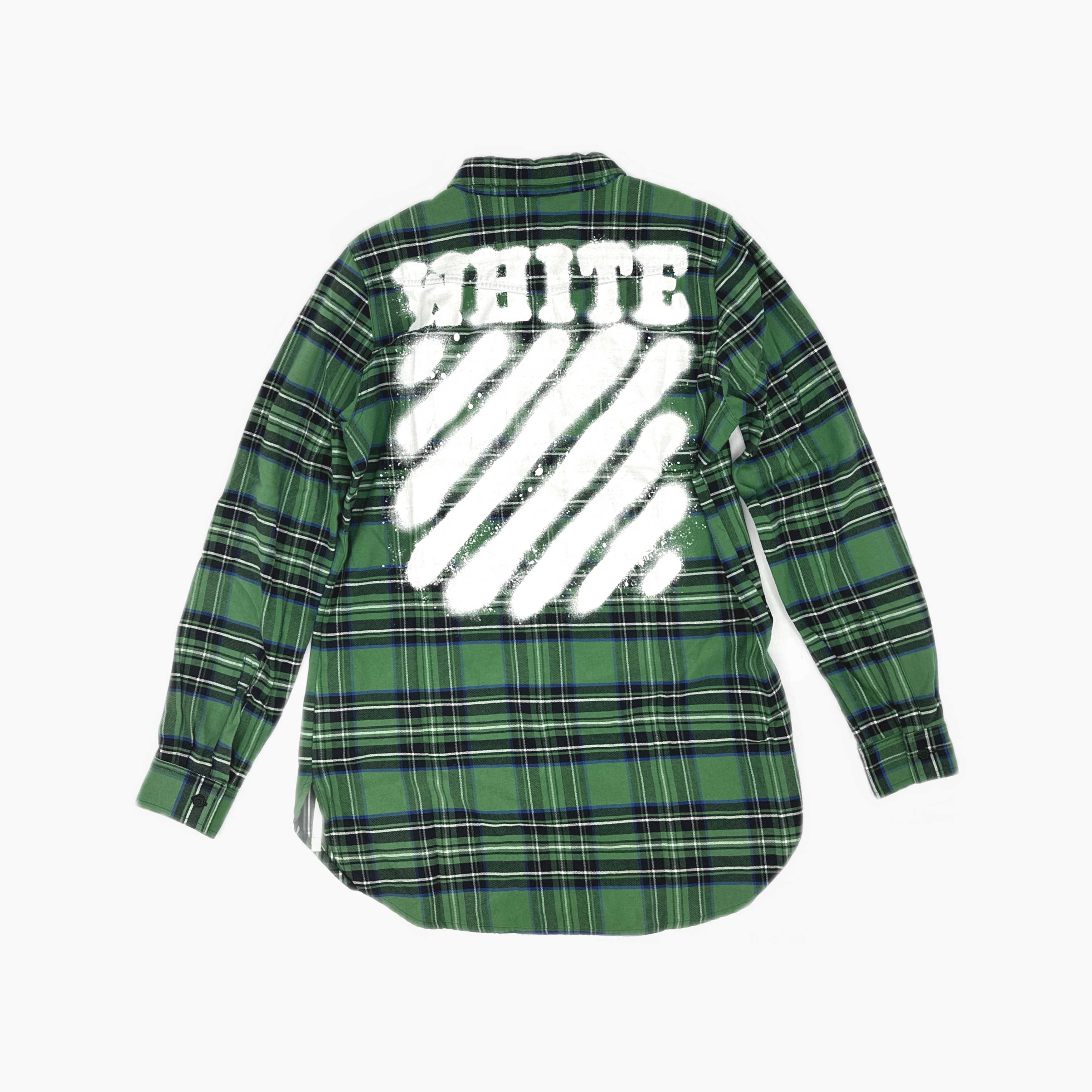 Off-White OFF-WHITE Green Plaid Shirt Size L Size US L / EU 52-54 / 3 - 2 Thumbnail