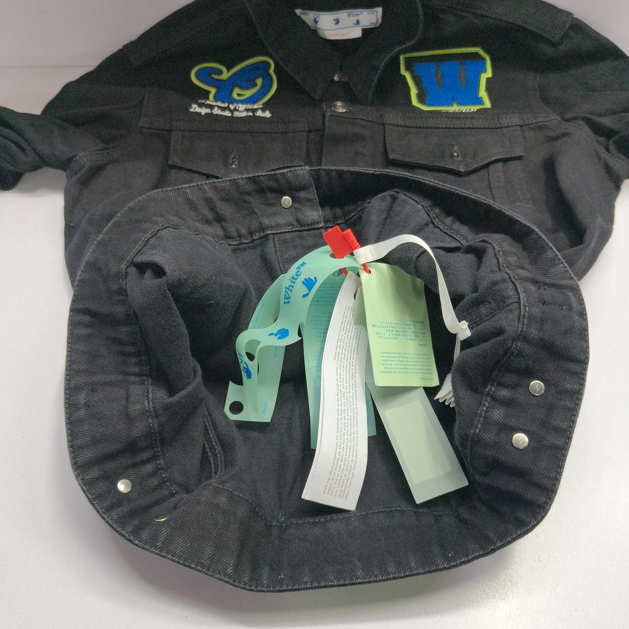 Off-White Off-White Logo Patch Denim Jacket XL Size US XL / EU 56 / 4 - 10 Thumbnail