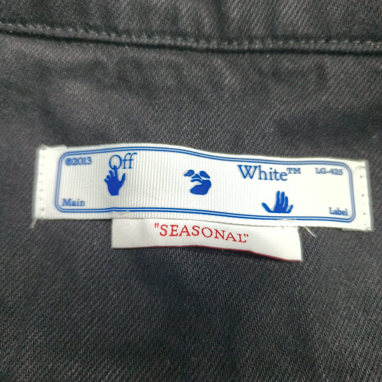 Off-White Off-White Logo Patch Denim Jacket XL Size US XL / EU 56 / 4 - 3 Thumbnail