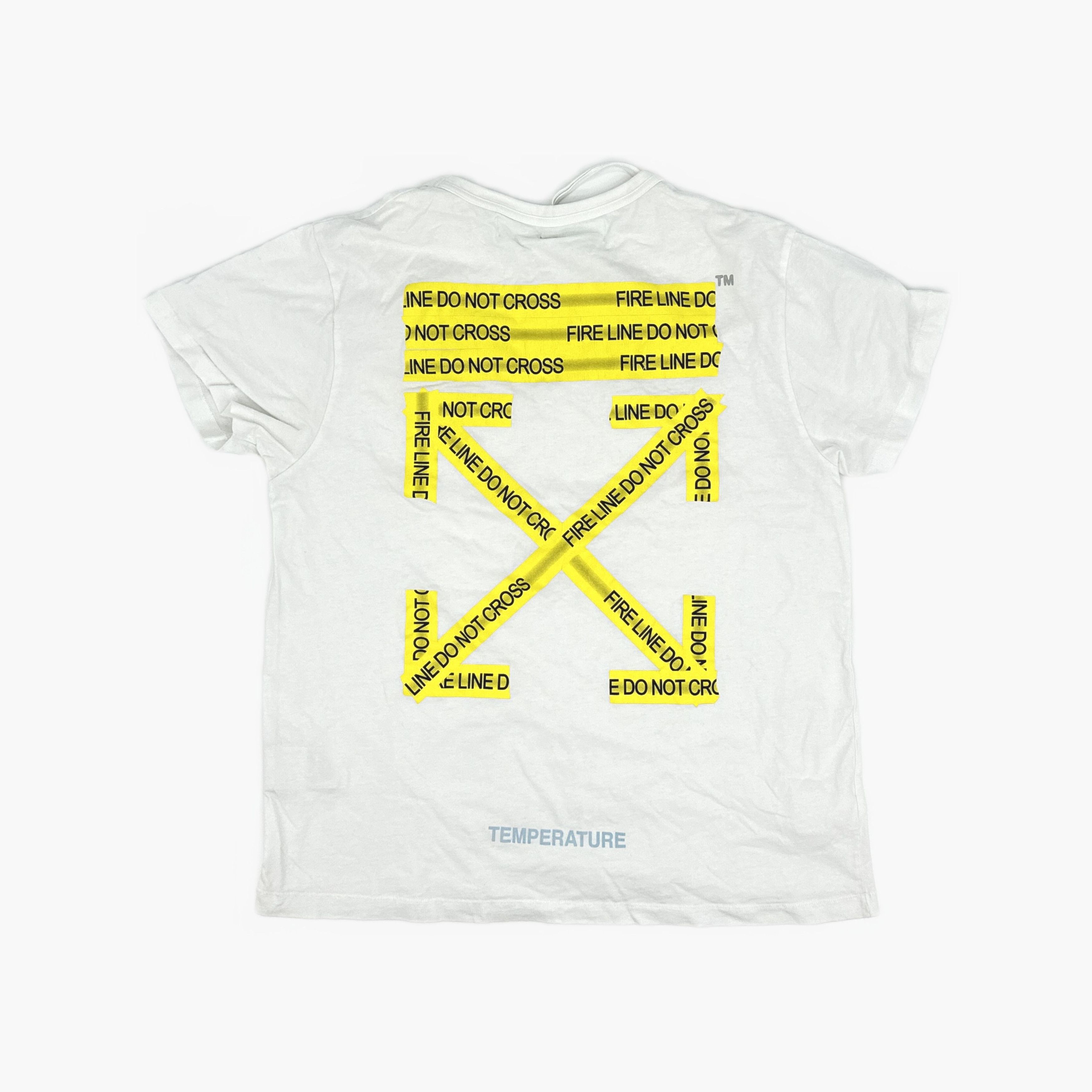 Off-White OFF-WHITE Fire Line Graphic T-Shirt Size S Size US S / EU 44-46 / 1 - 2 Thumbnail